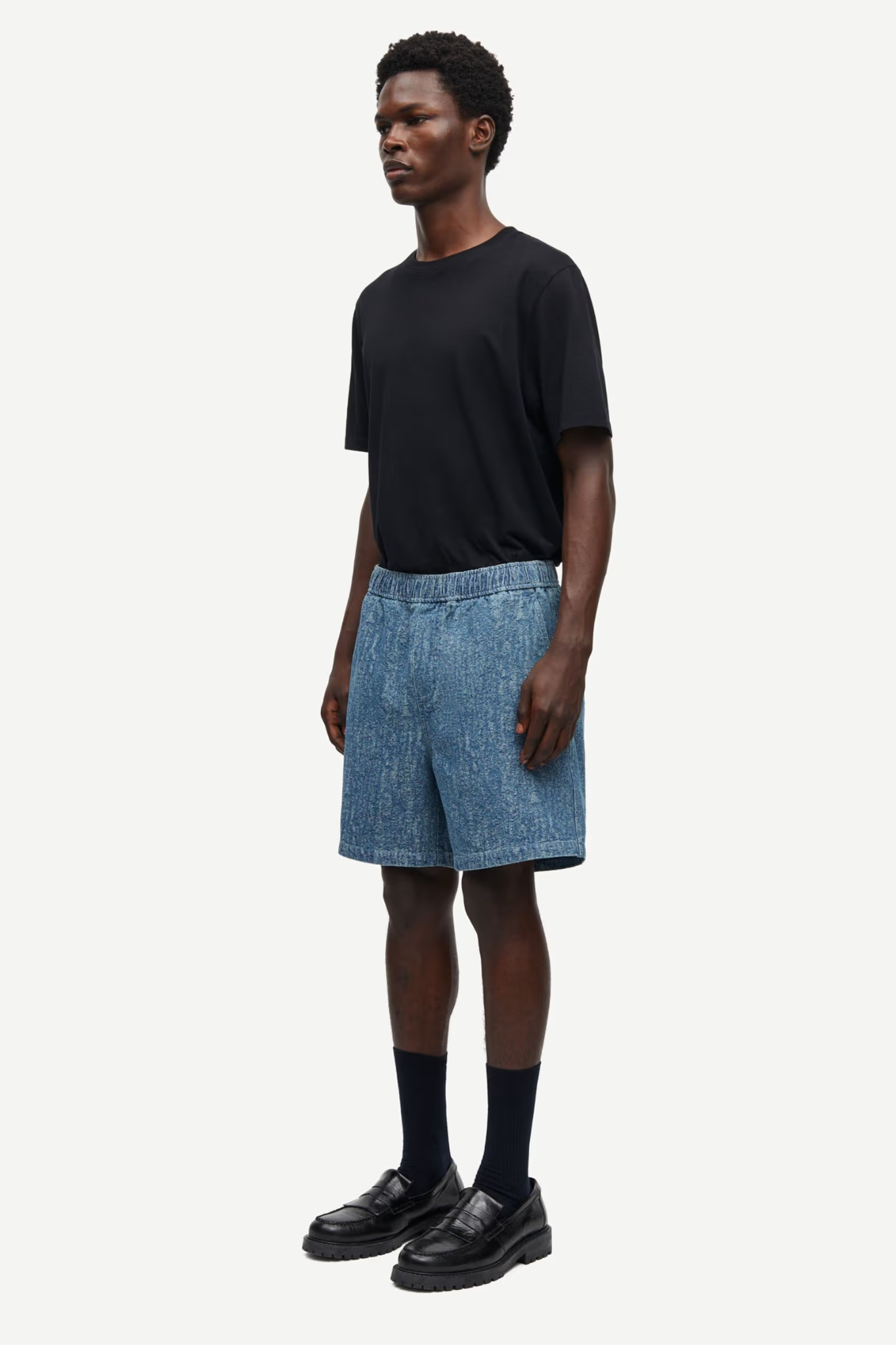 SAJABARI SHORTS 15240 - WASHED DENIM
