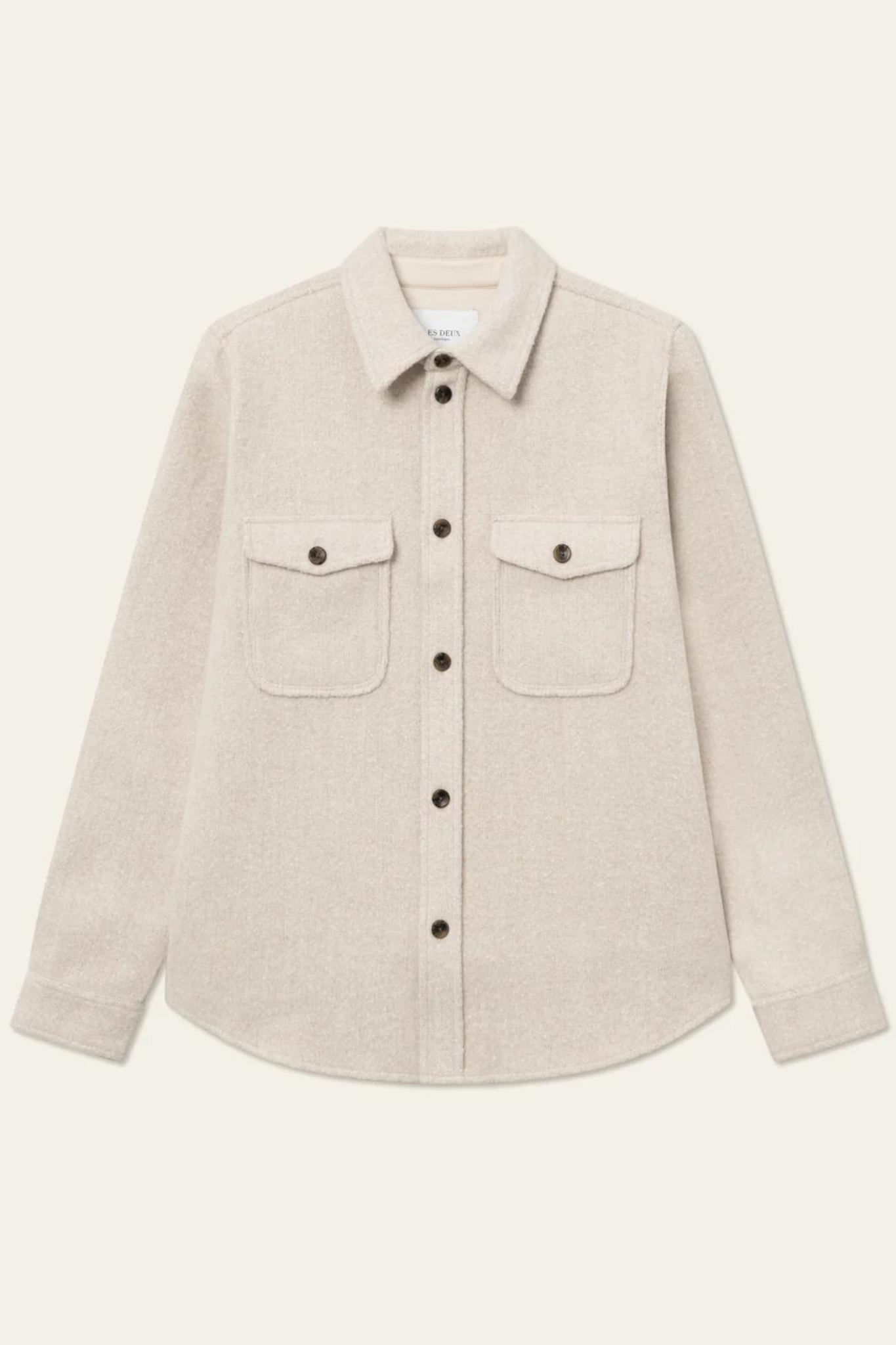 LENNON BOUCLE OVERSHIRT - IVORY