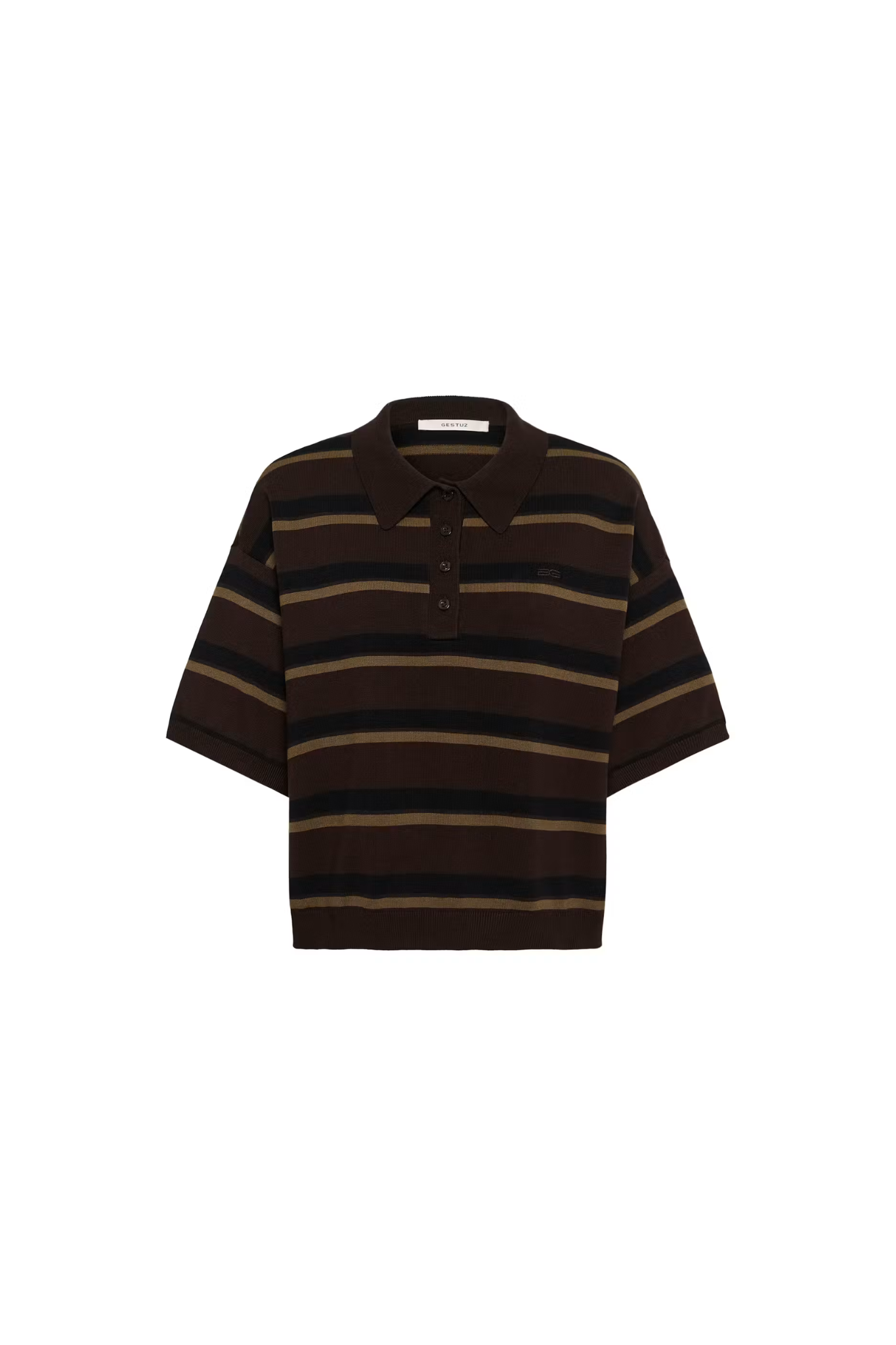 TAIA SS KNIT POLO  - MULTICOLOR