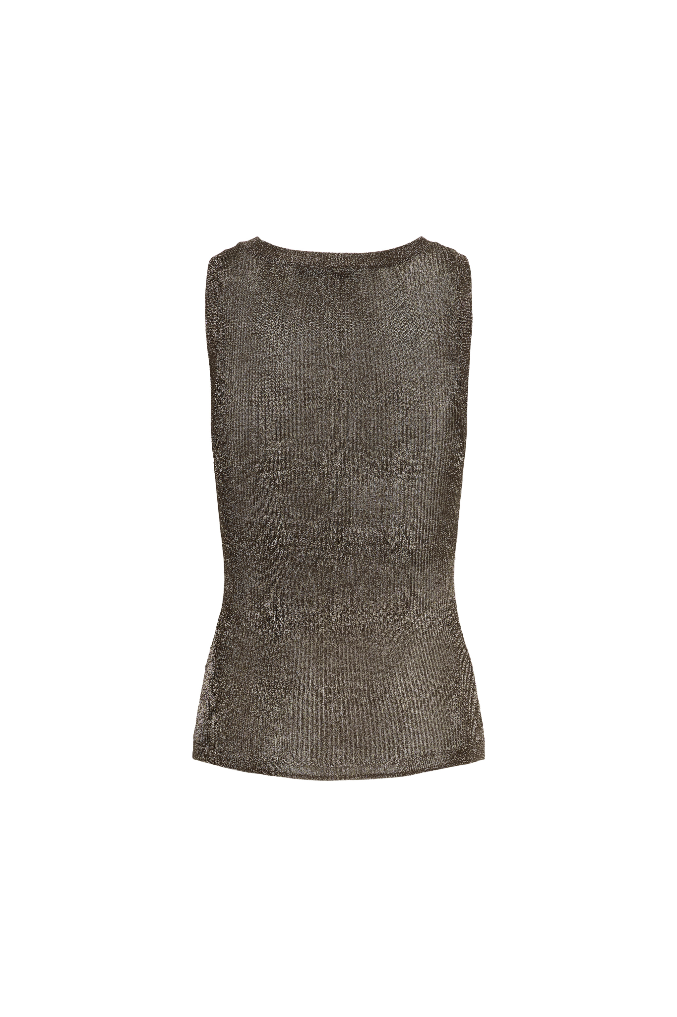 SILVI TANK TOP - WARM GREY METALLIC