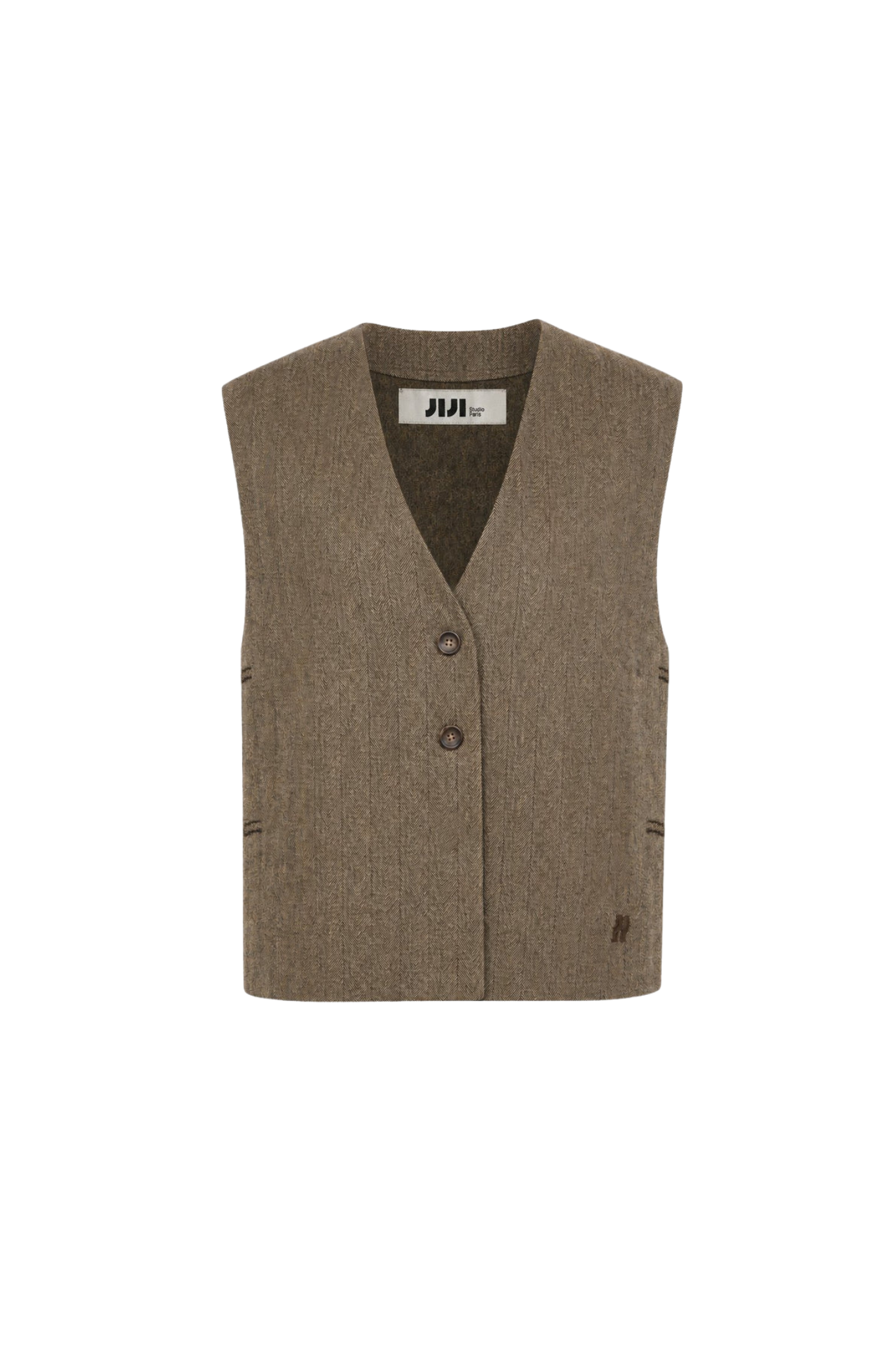 SILAS VEST - CAMEL