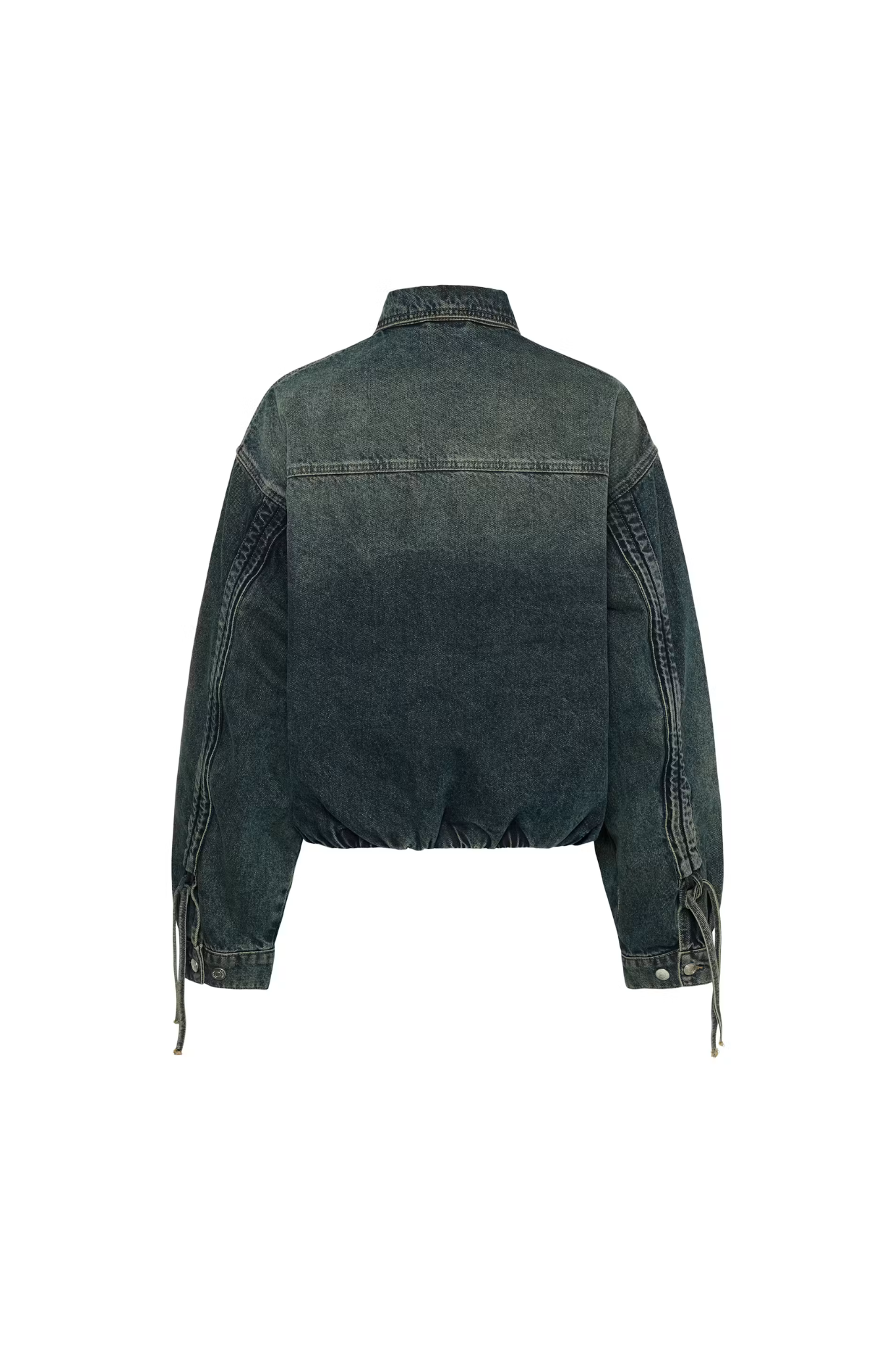 SUSARA SHIRT JACKET - BLUE/GREEN WASH