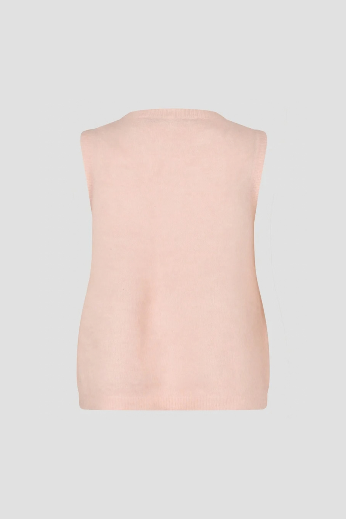 BROOK KNIT BUTTON VEST - PALE DOGWOOD