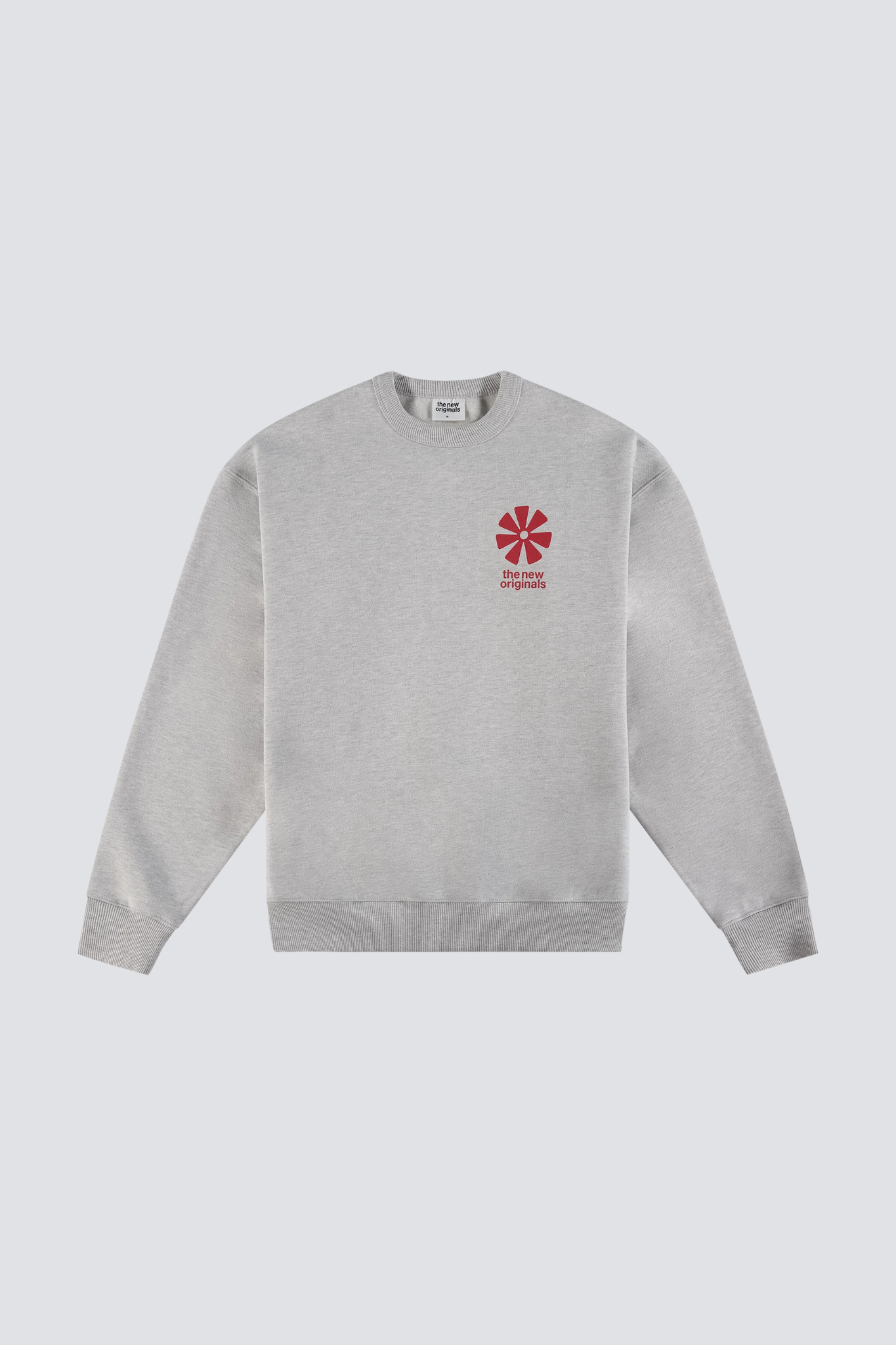 ADINKRA CREWNECK - LIGHT GREY MELANGE