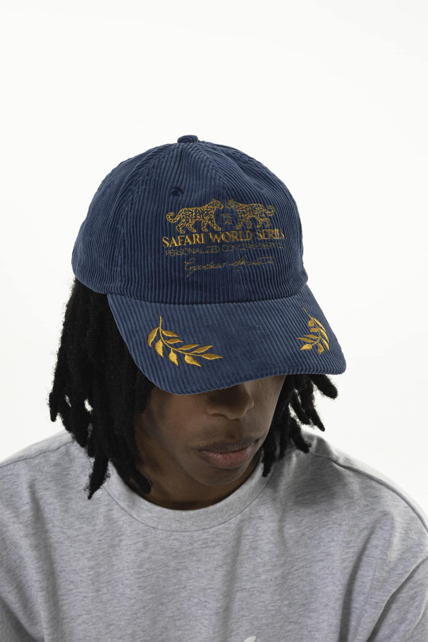 SAFARI CAP - BLUE/GOLD