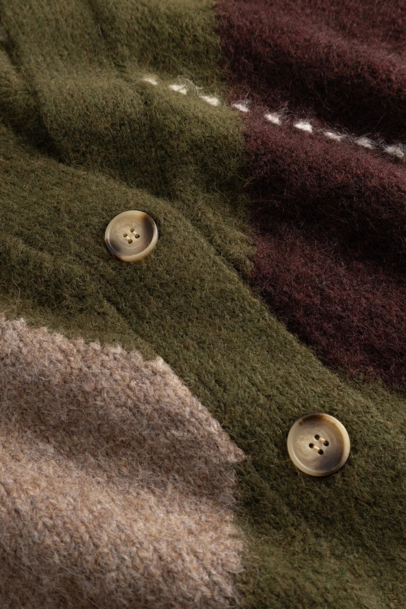LAIANA KNIT CARDIGAN - AVOCADO GREEN MIX
