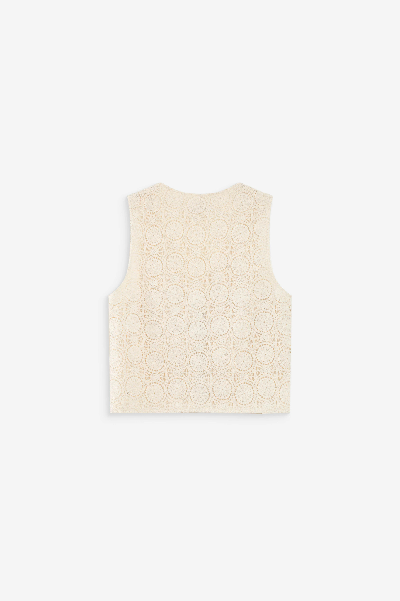 VONY CROCHET TOP - ECRU