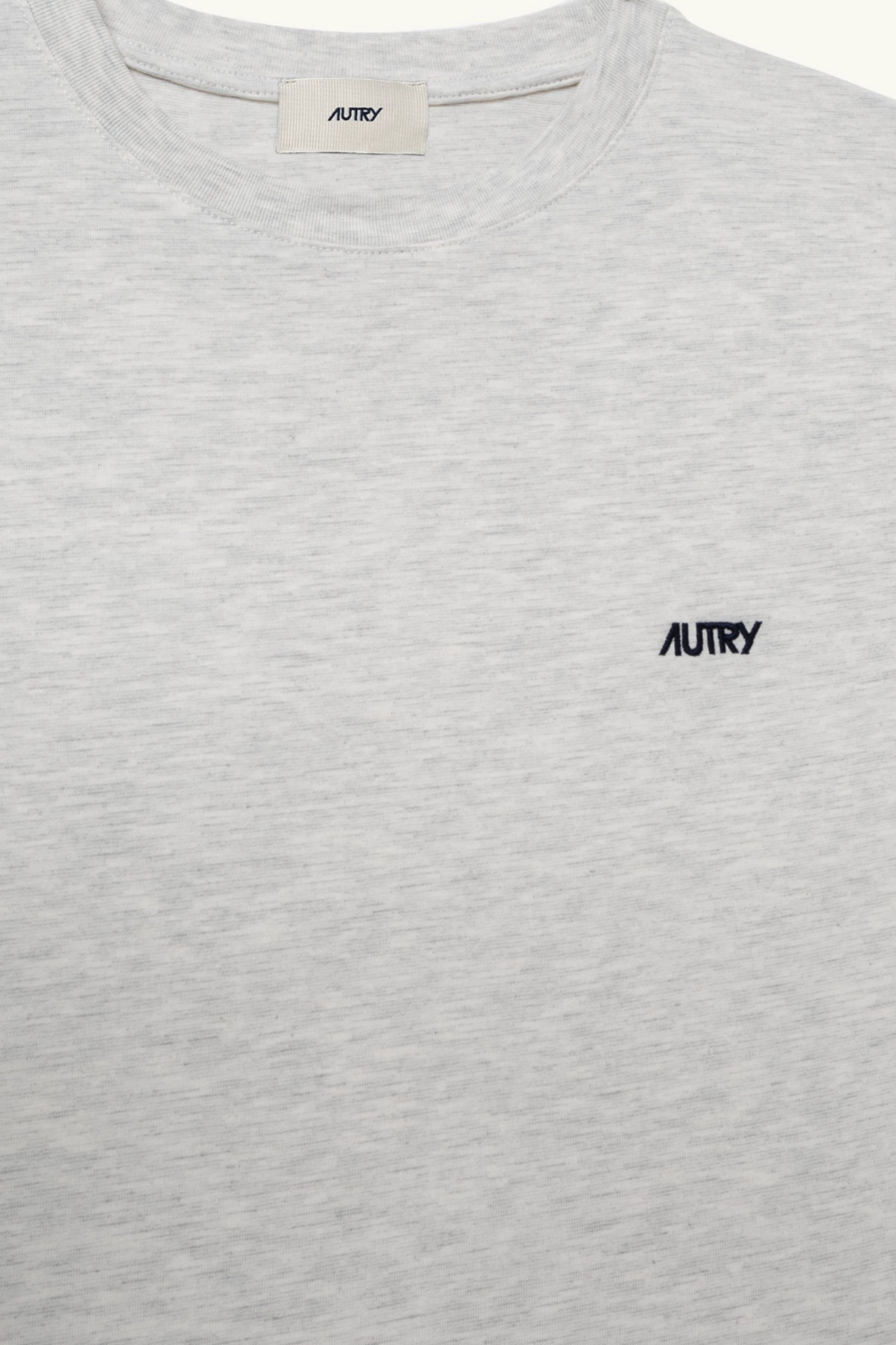 EMBROIDERED AUTRY LOGO T-SHIRT - COTTON MELANGE