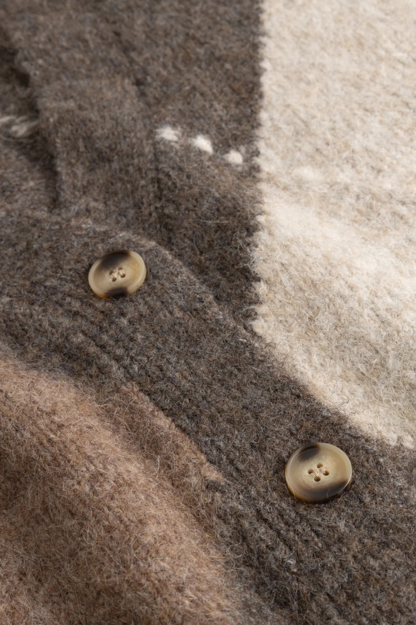 LAIANA KNIT CARDIGAN - ASH BROWN MIX