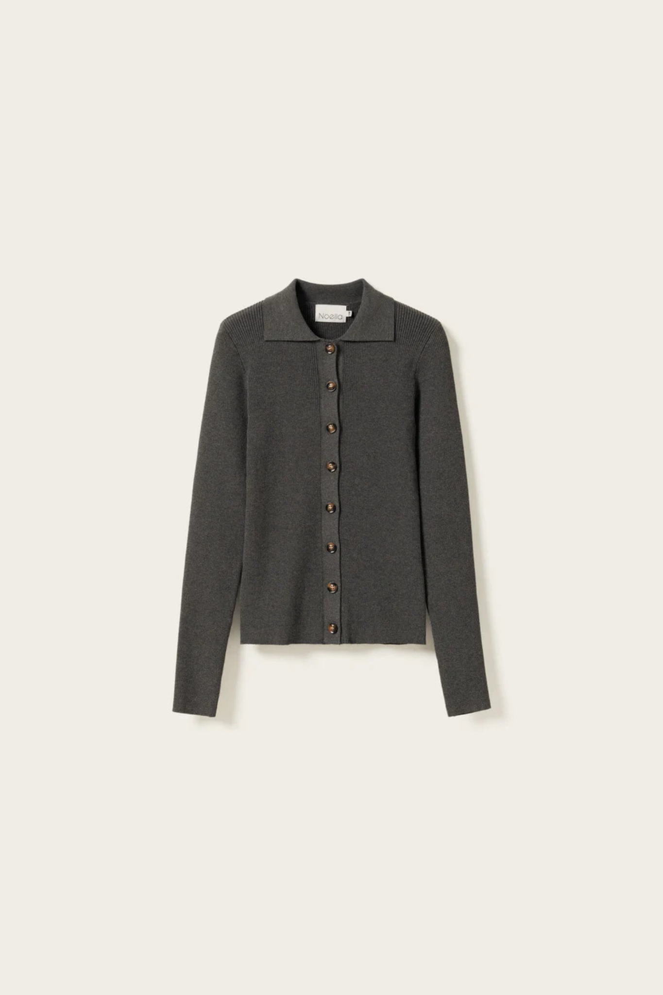 LIVANNA KNIT CARDIGAN - MEDIUM GREY MEL