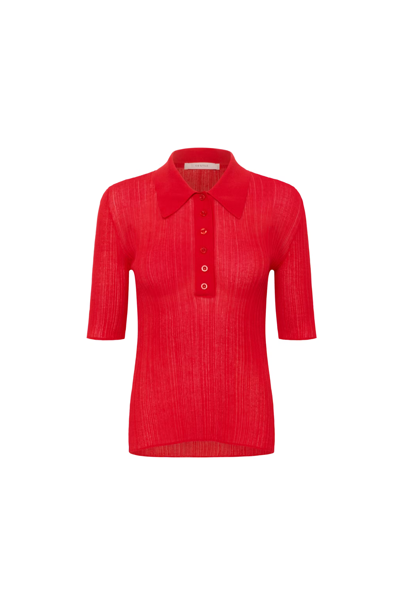 CLENE POLO TOP - RED
