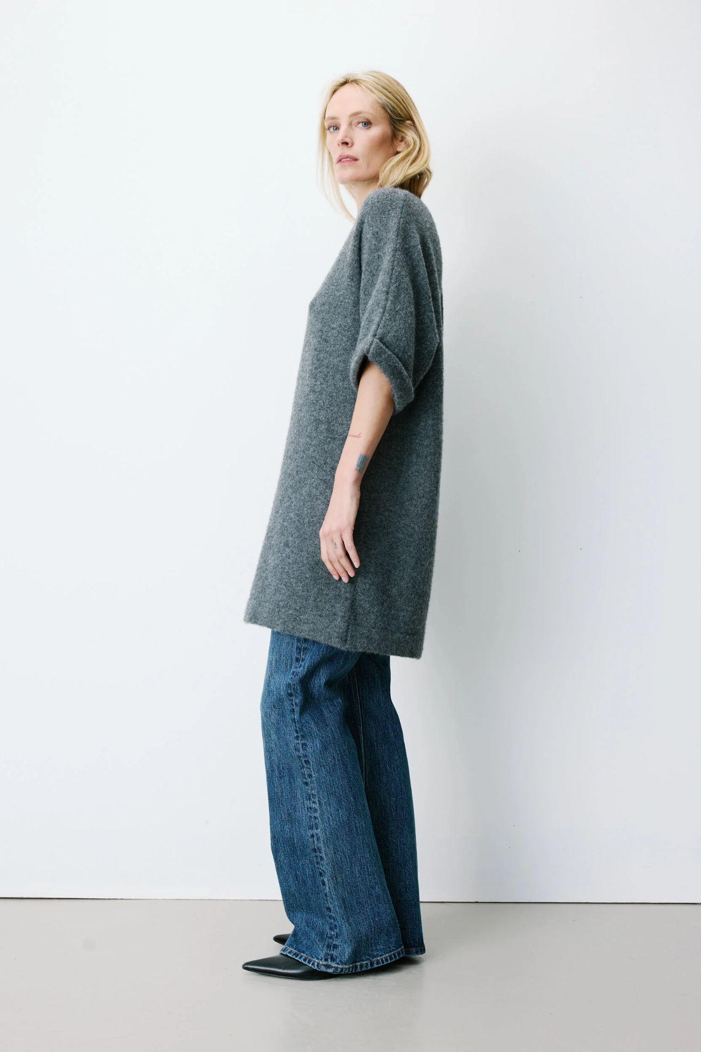 ALINAE DRESS - ANTHRACITE