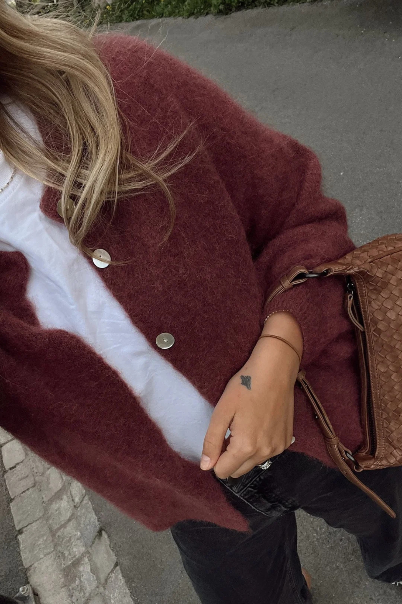 KAE KNIT CARDIGAN - RUST