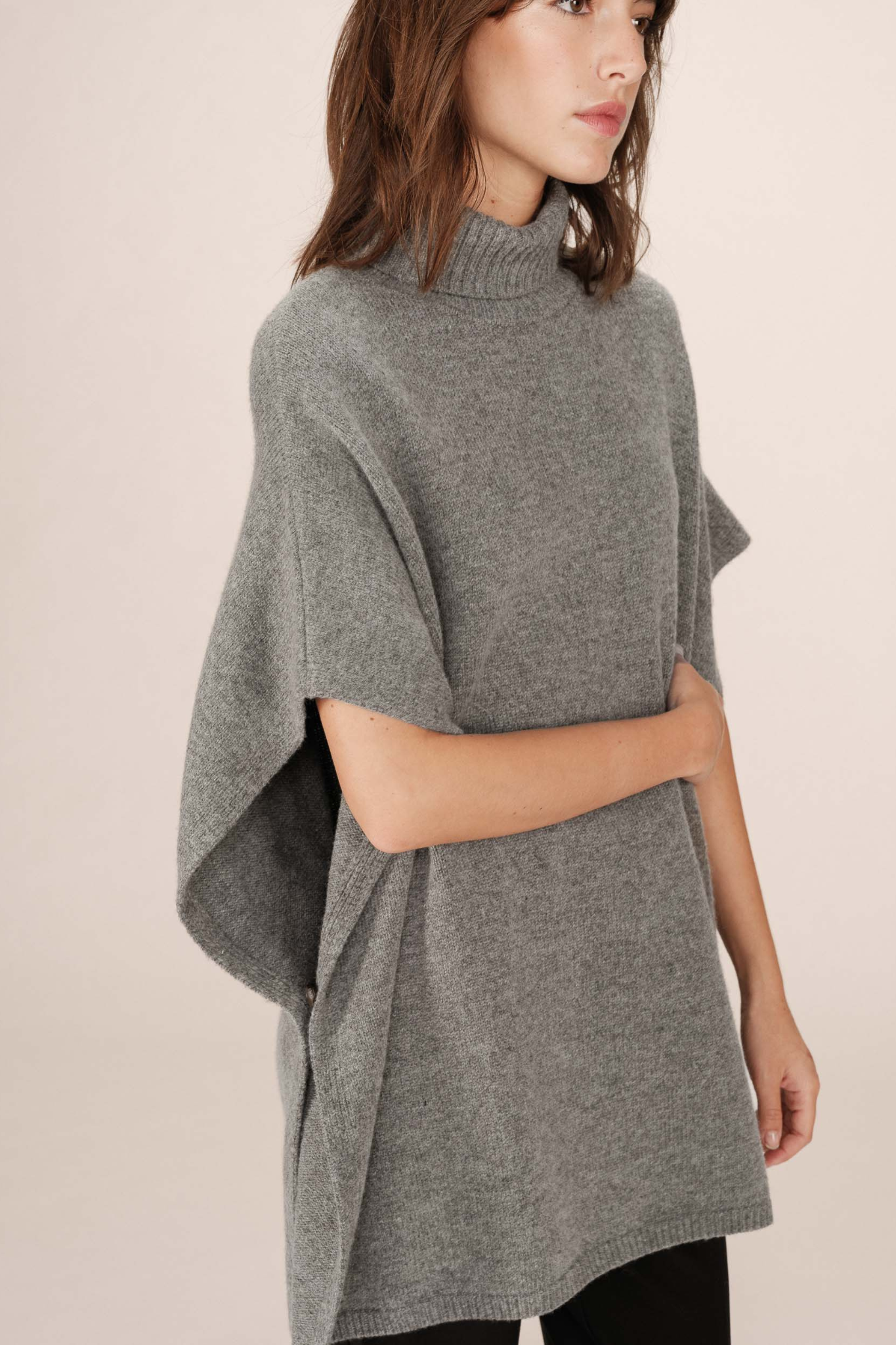SAISON TURTLENECK KNIT - ANTHRACITE