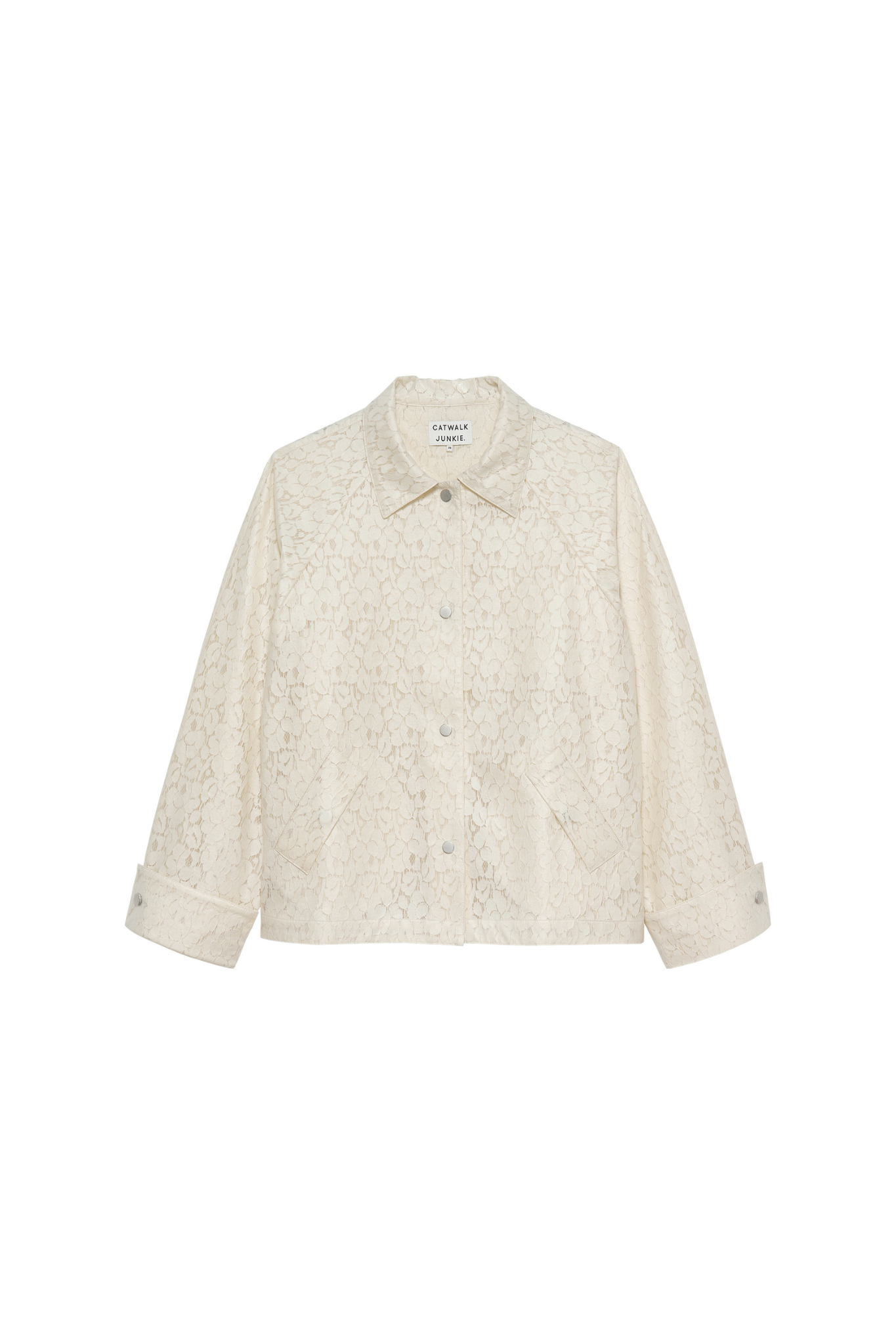 LACED RAINCOAT - ECRU