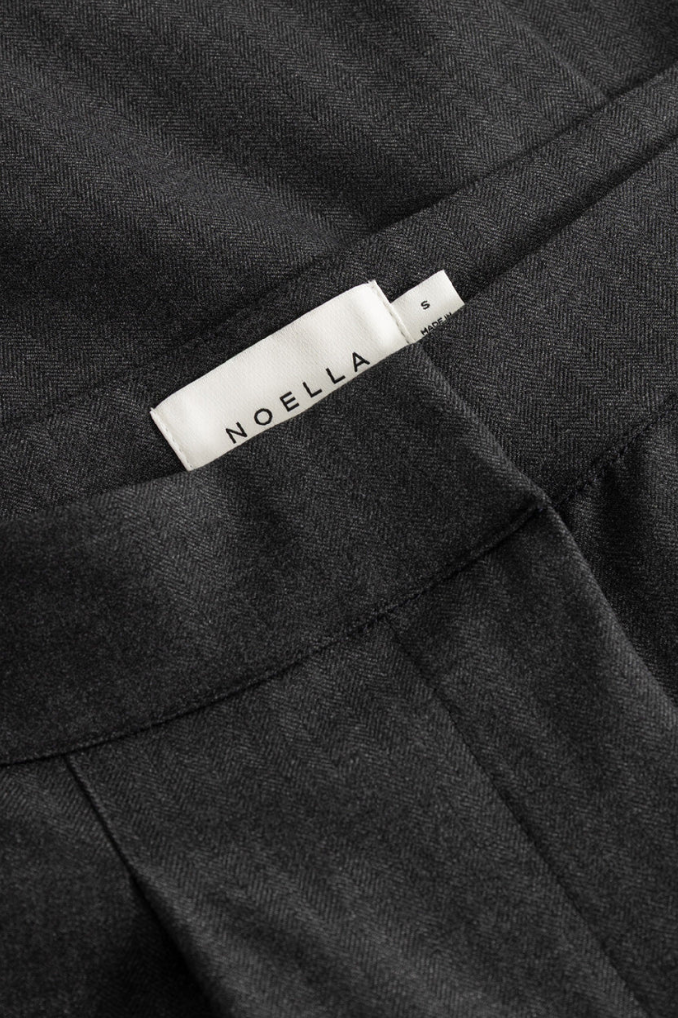 KAZIA MW PANTS - GREY HERRINGBONE
