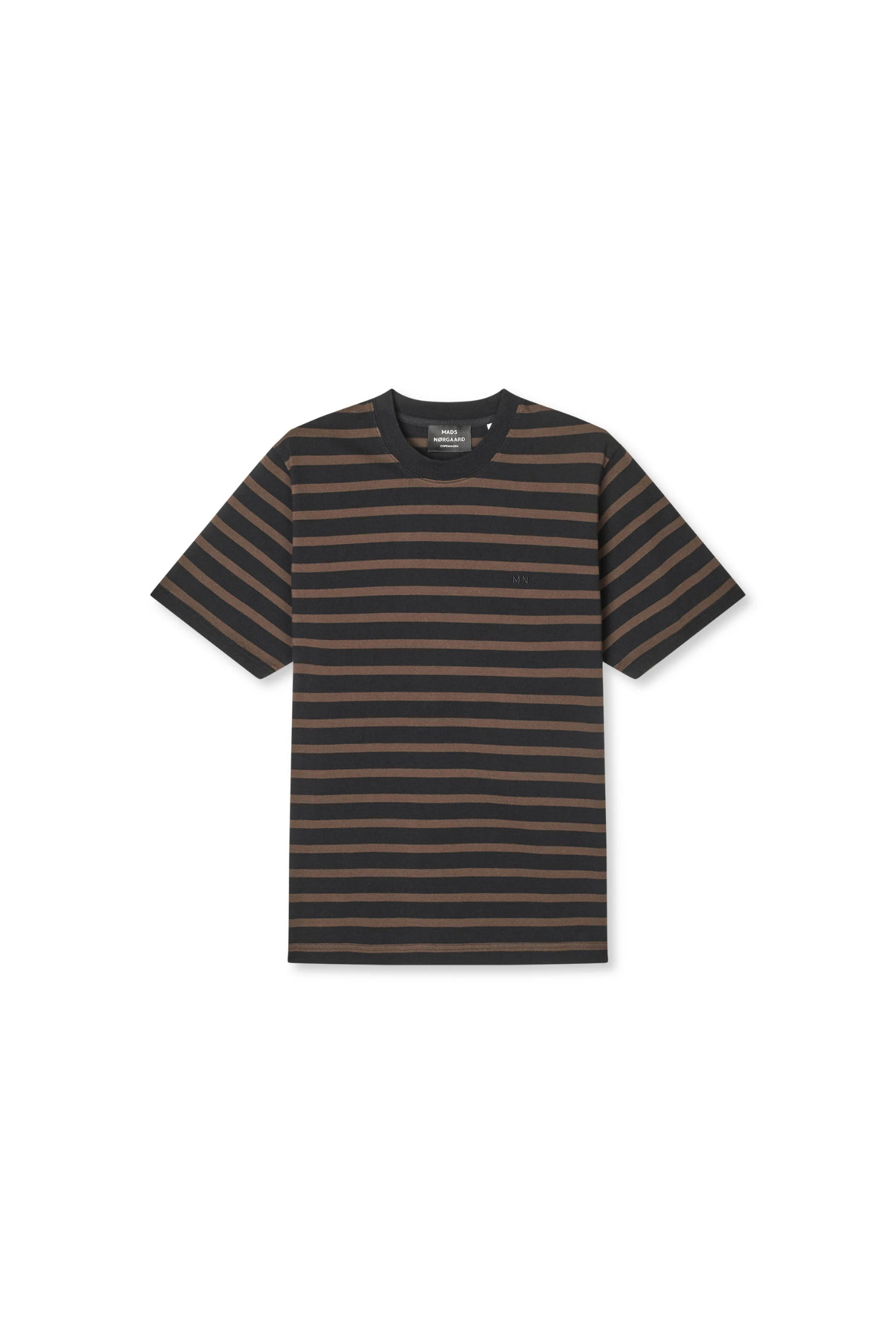 STRIPE FRODE T-SHIRT - BLACK/DEMITASSE