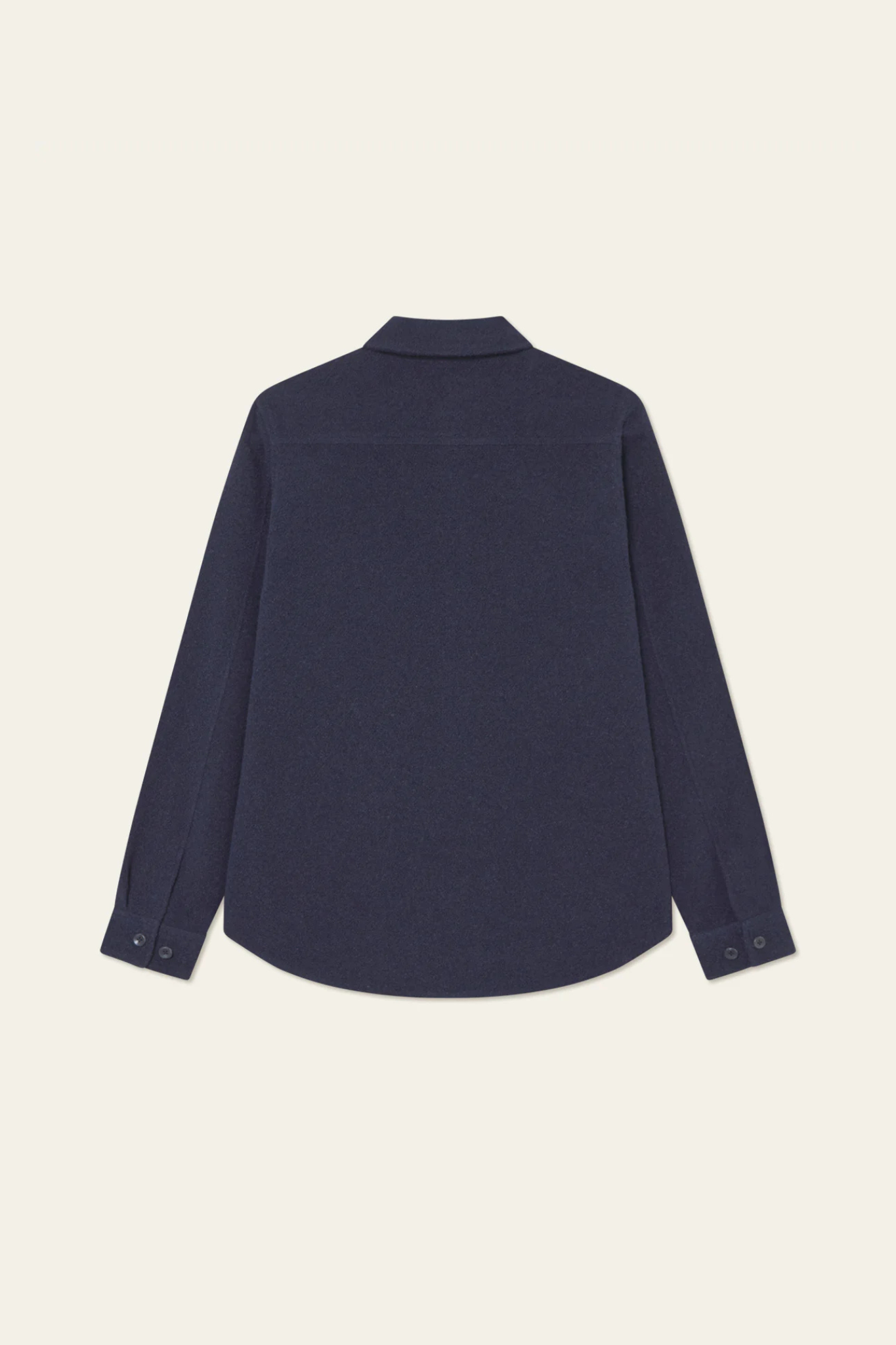 LENNON BOUCLE OVERSHIRT - DARK NAVY BLUE