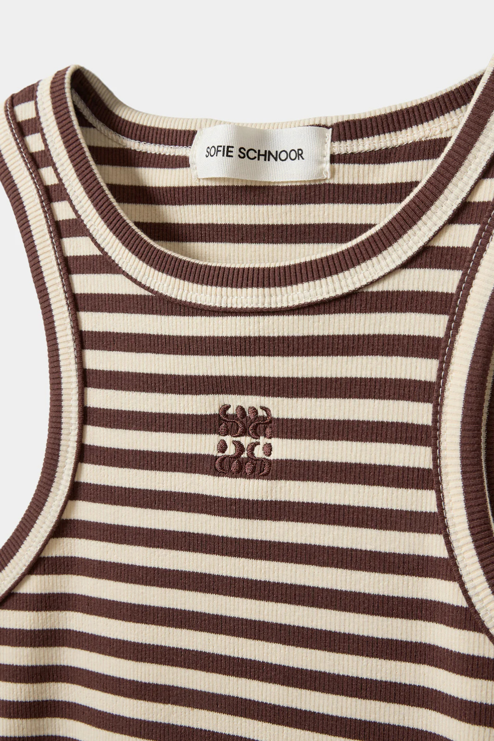 BECA STRIPED TANK TOP - BROWN STRIPED