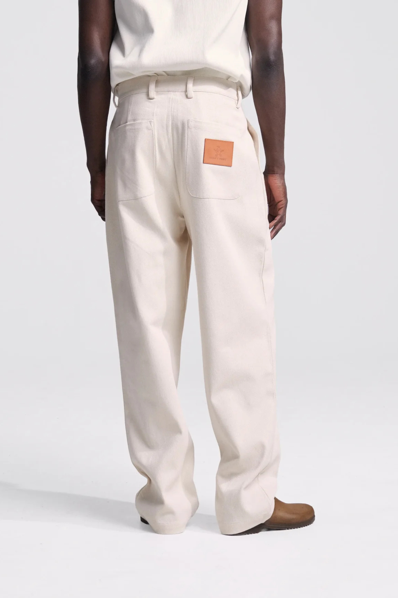 TWILL TROUSERS - BEIGE
