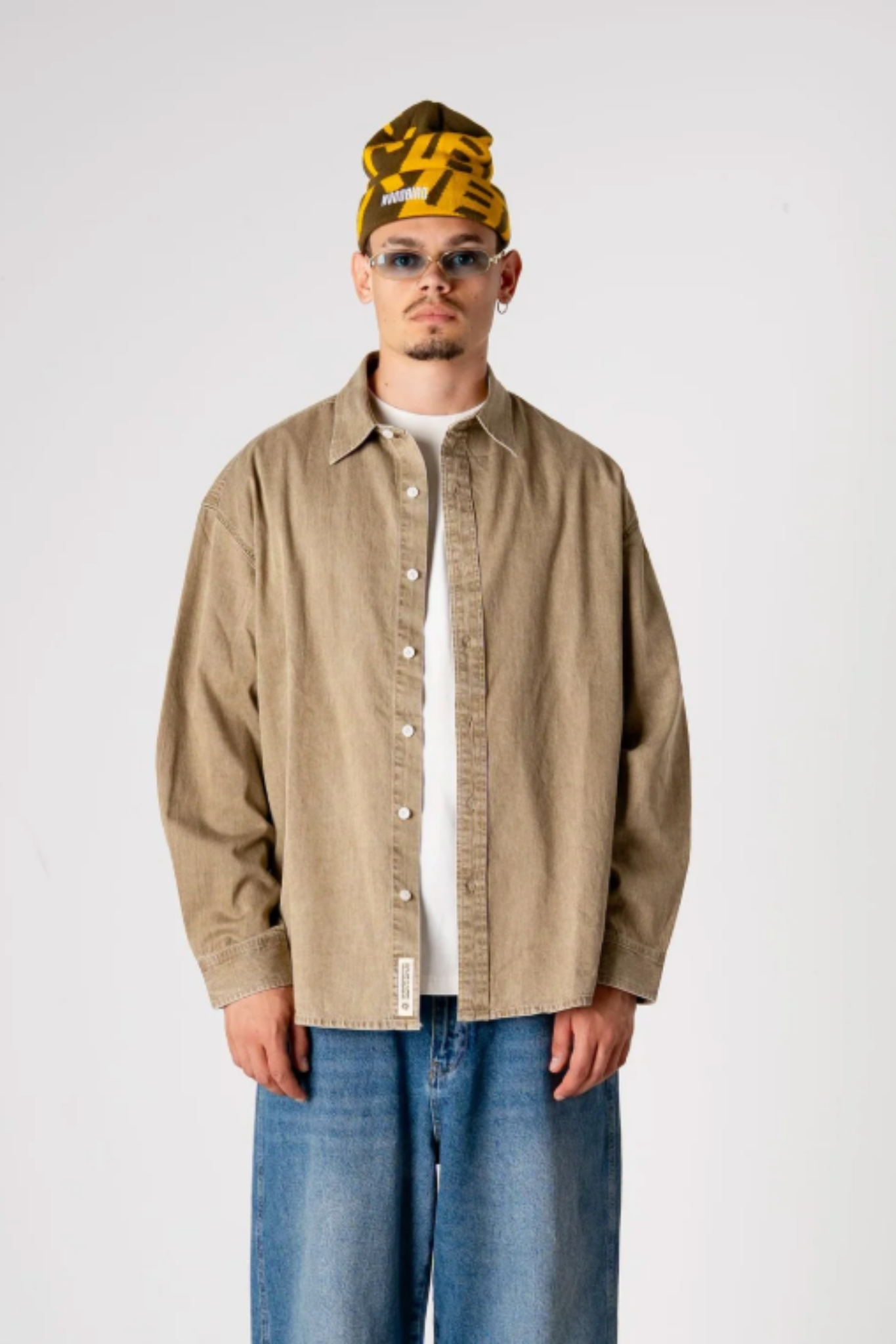 JONG WASHED SHIRT - STONE