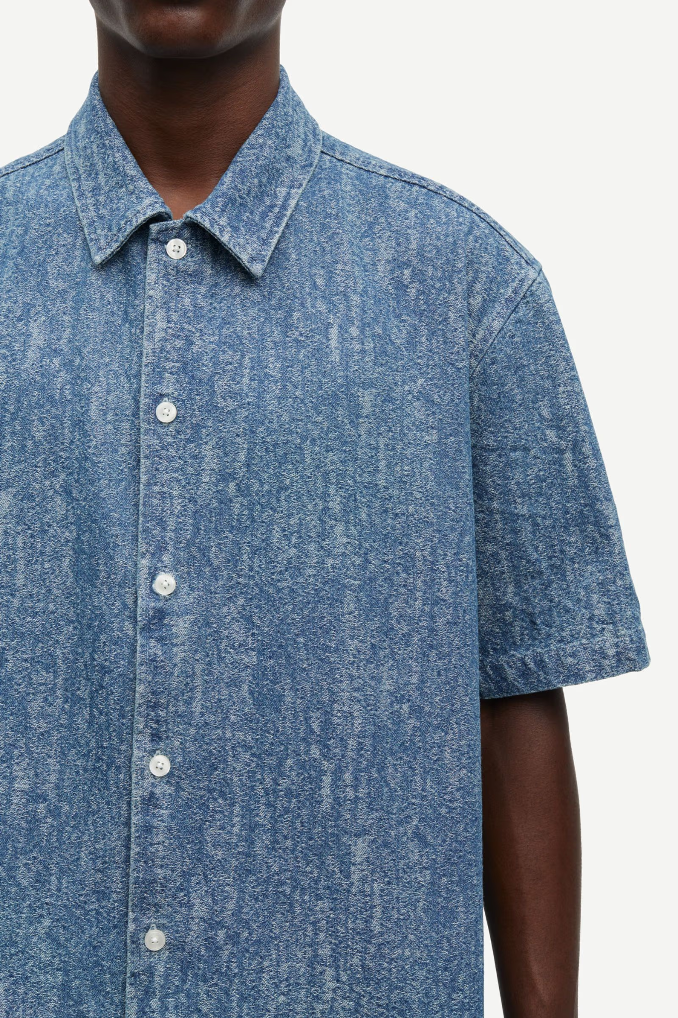 SAAYO X SHIRT 15240 - WASHED DENIM