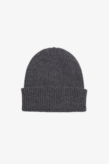 MERINO WOOL BEANIE - LAVA GREY