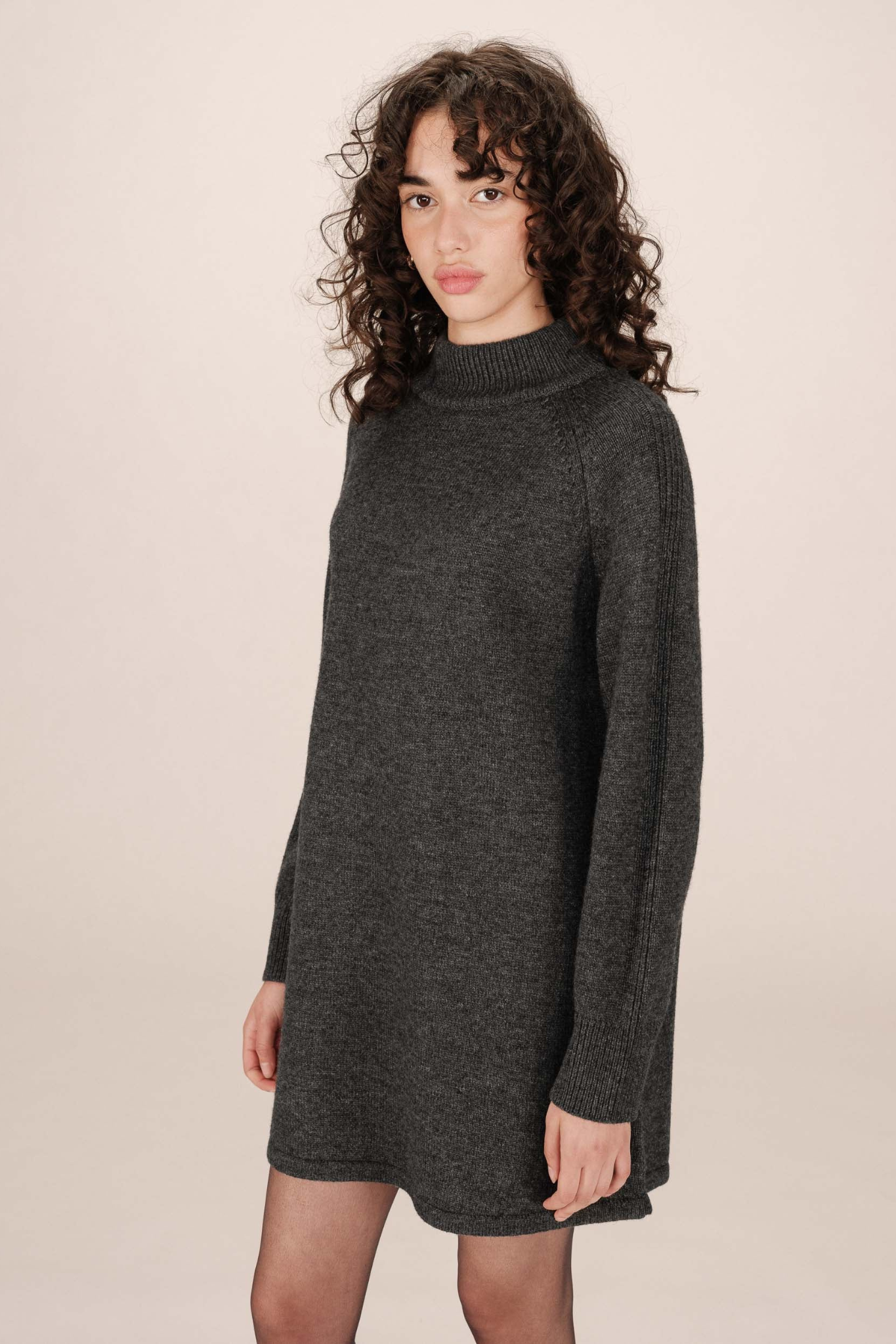SANDRINE DRESS - ANTHRACITE