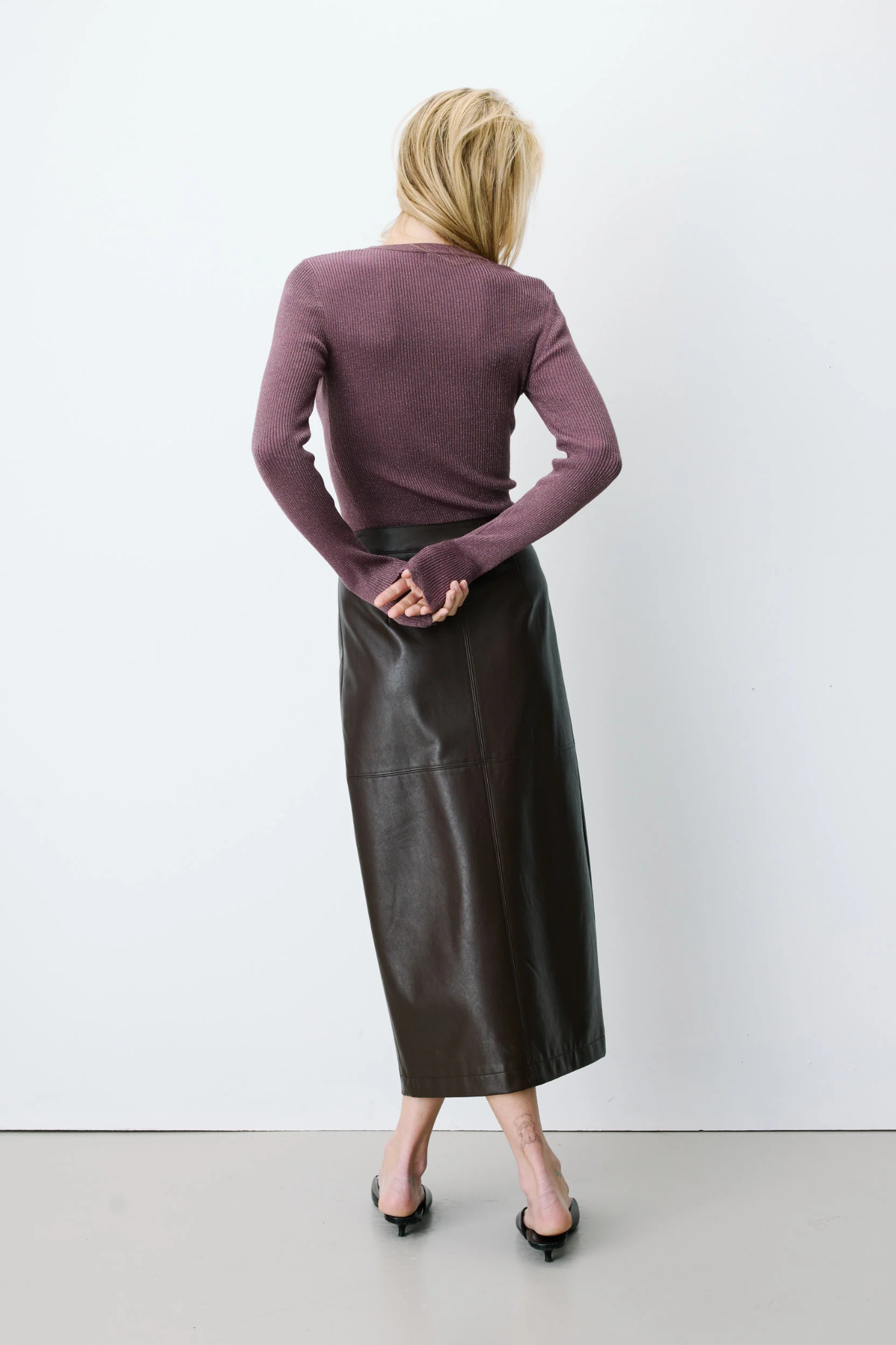 AENOR SKIRT - CHOCOLAT