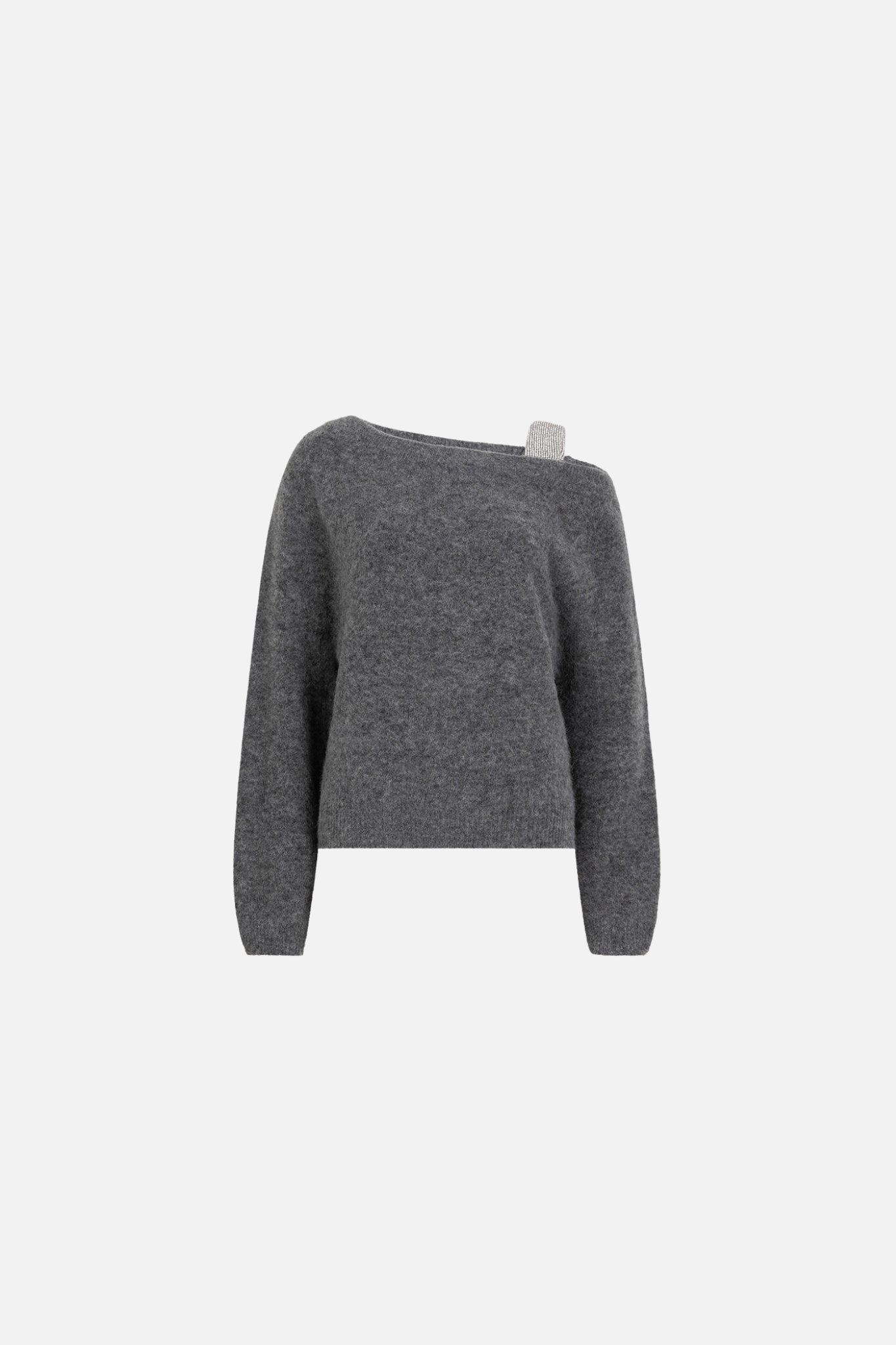 YONKA GLAM SWEATER - DARK HEATHER GREY