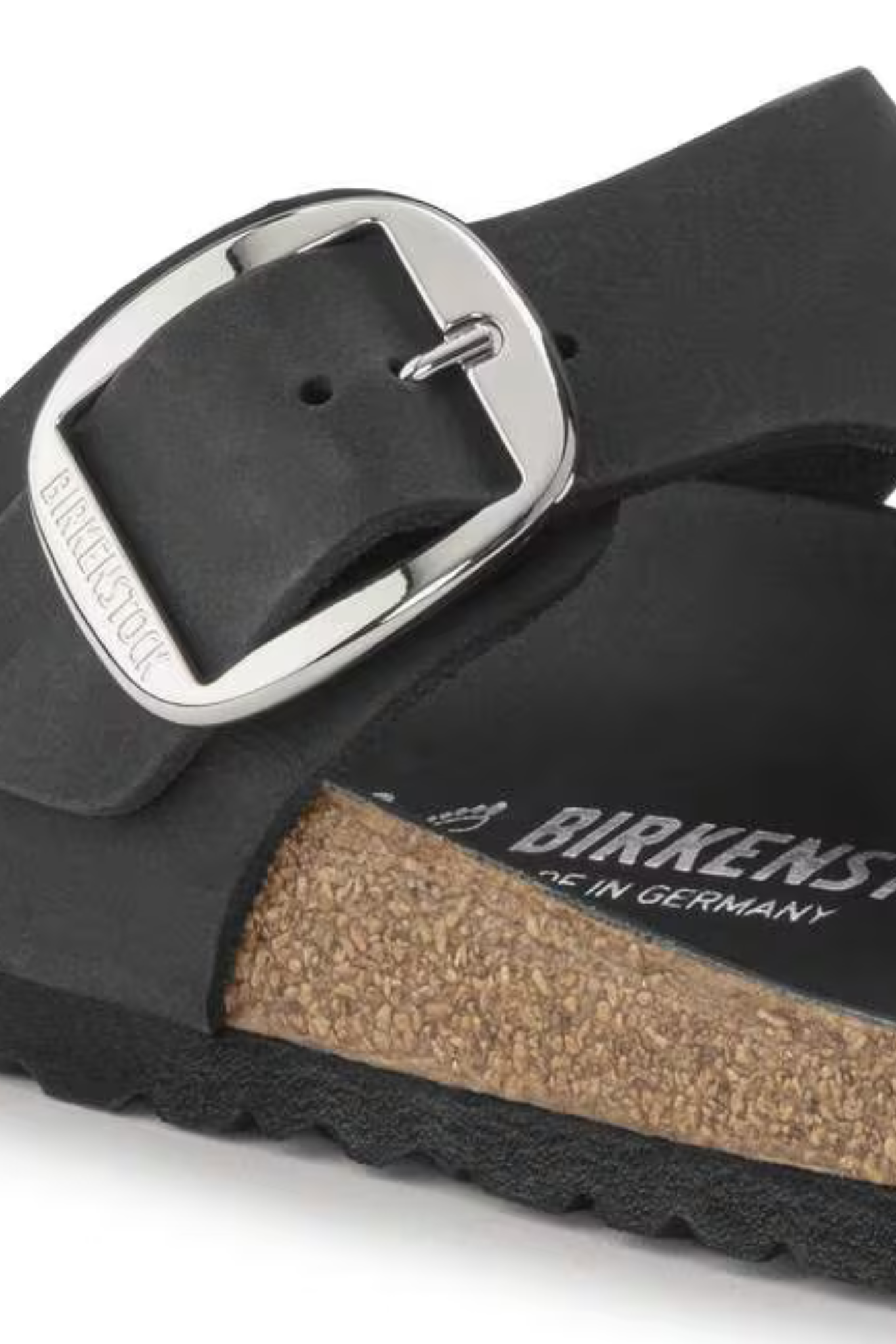 GIZEH BIG BUCKLE WOMEN SANDALS - BLACK