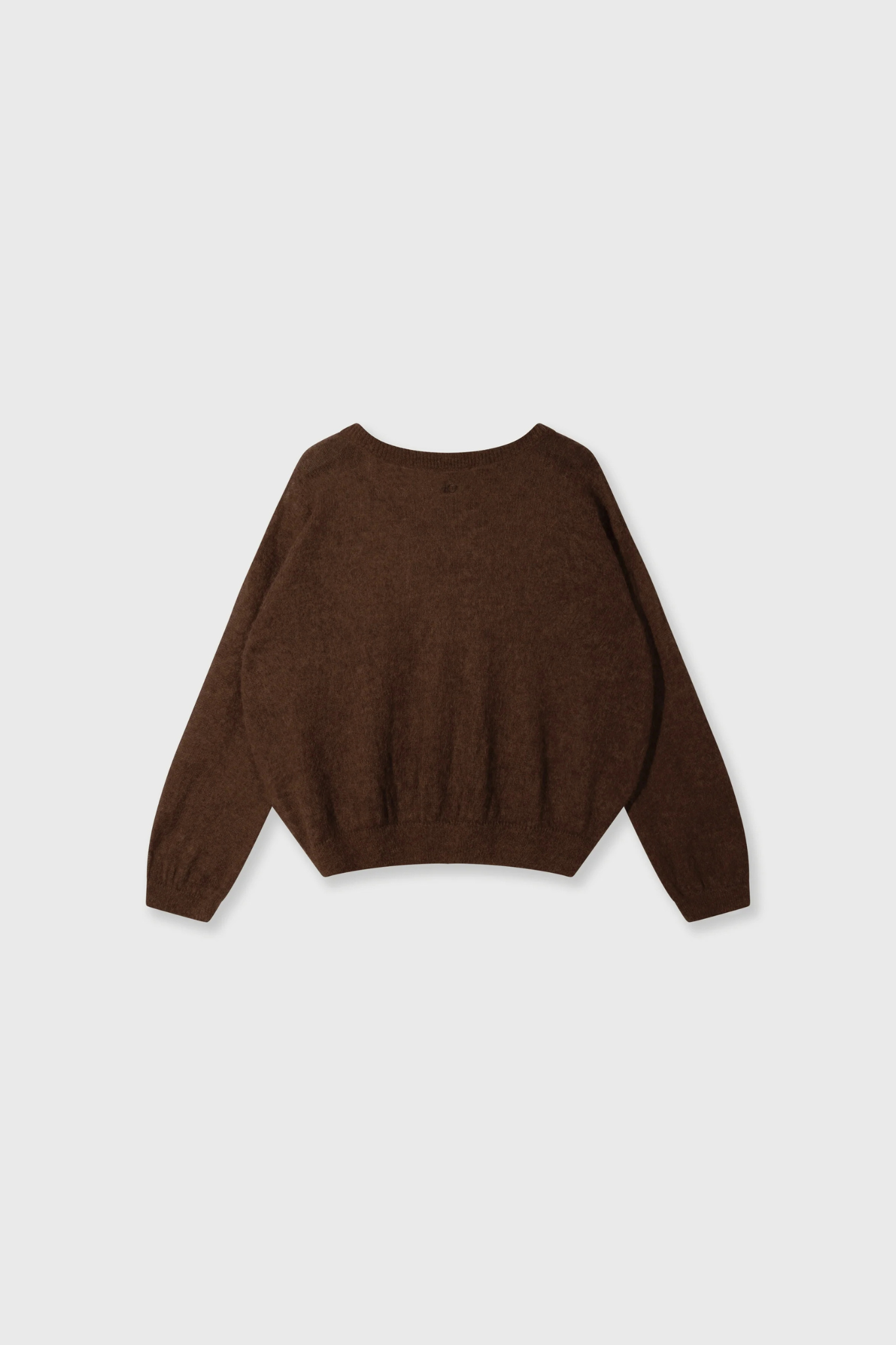 THIN KNIT SWEATER - DARK TRUFFLE