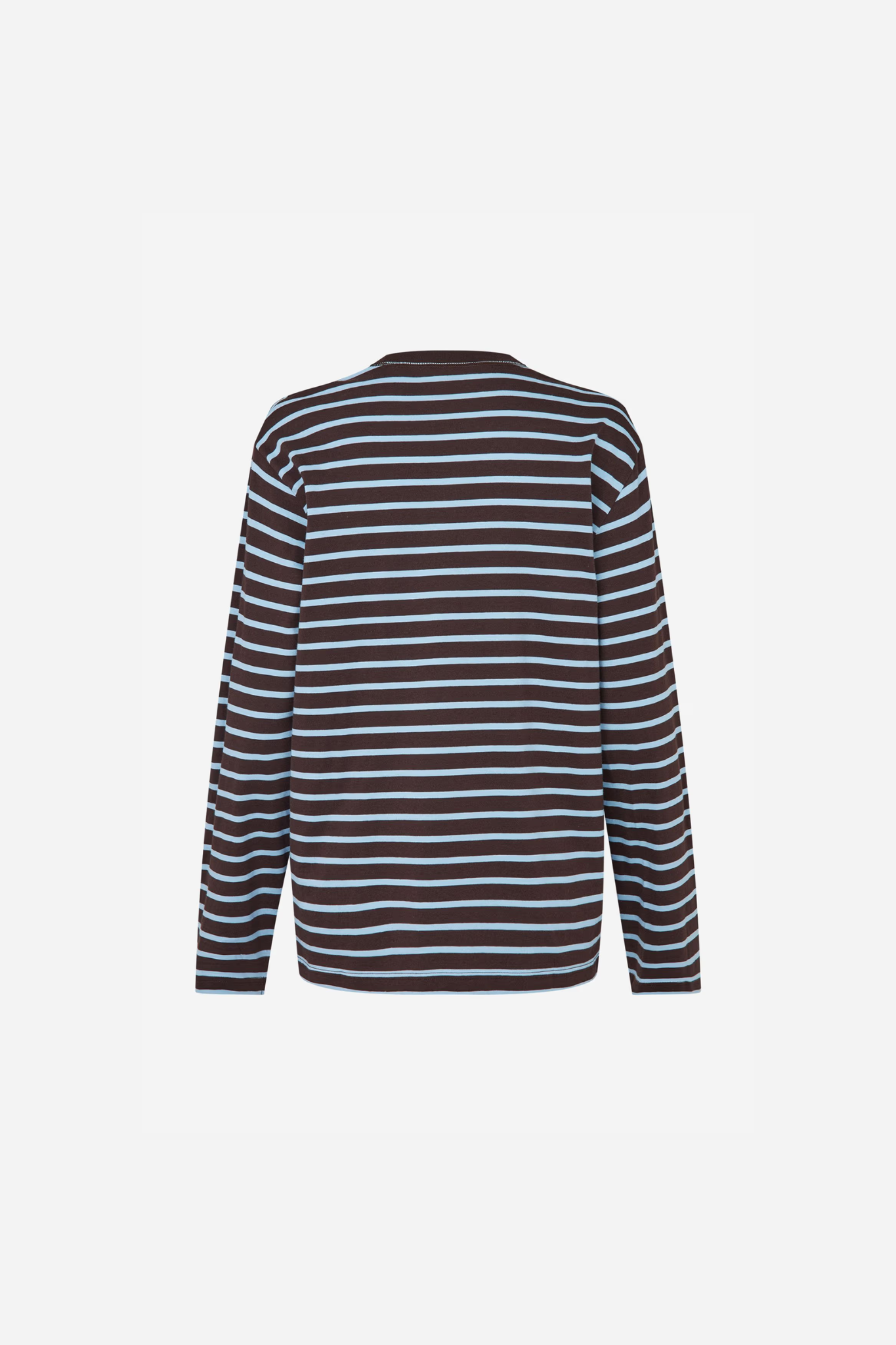 KULLA LS STRIPE T-SHIRT - CHOCOLATE BLUE STRIPE