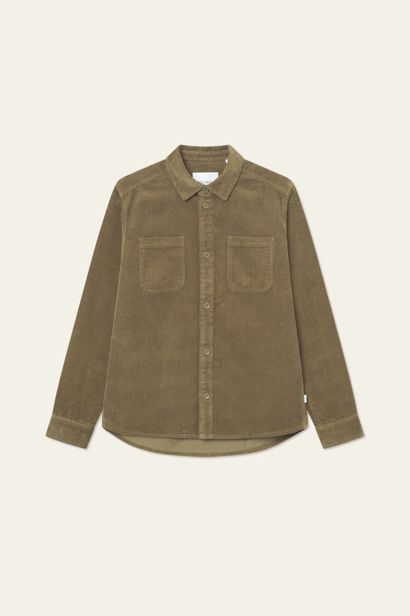 KODY CORDUROY OVERSHIRT - MILITARY OLIVE GREEN