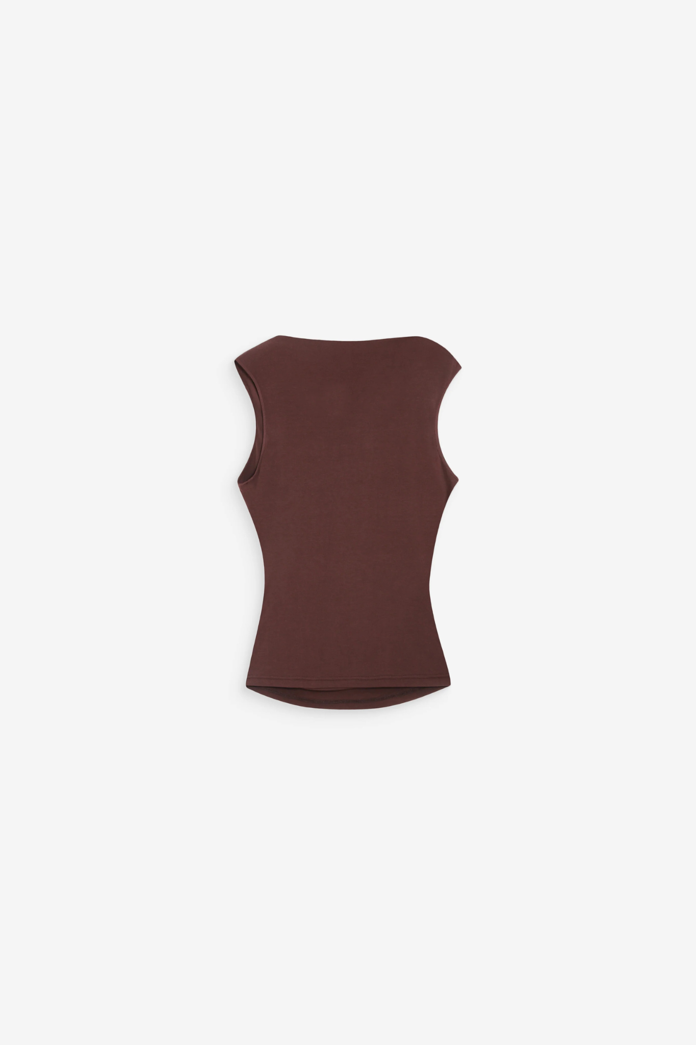 VALLEY SLEEVELESS TOP - CHOCOLAT