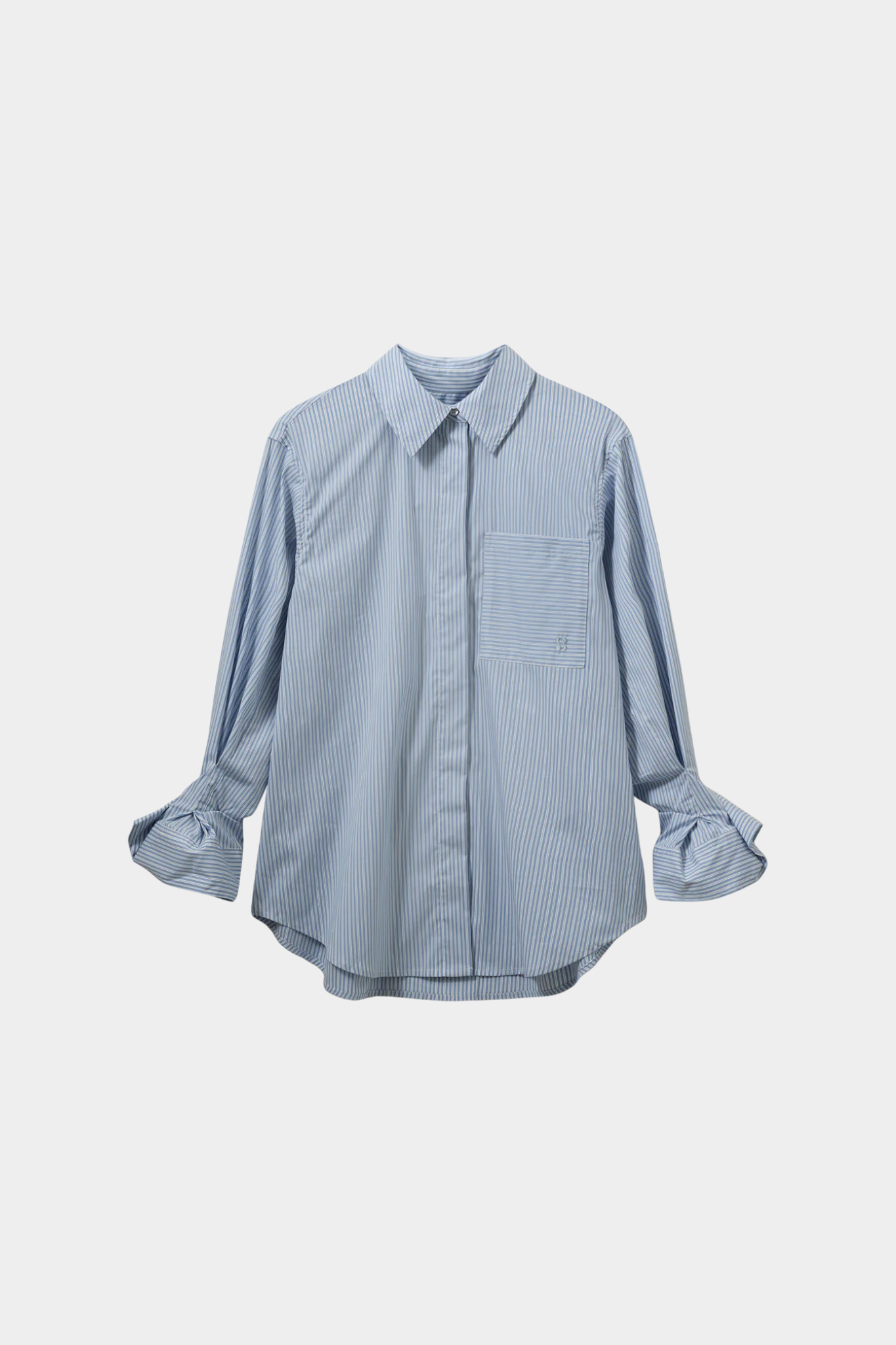 ABBY SHIRT - BLUE STRIPED
