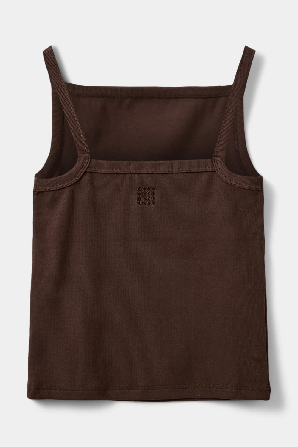 BREE RIB TANK TOP - INTENSE BROWN