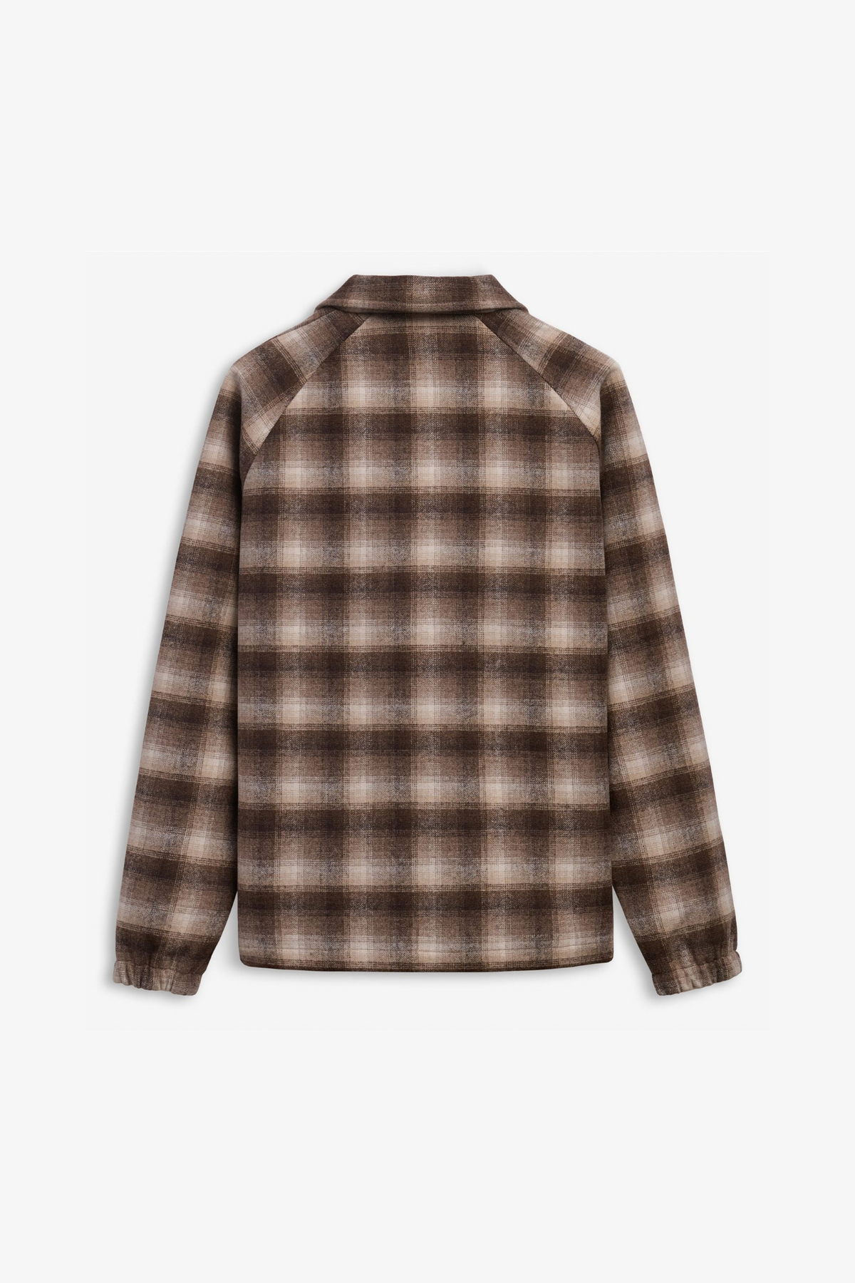 TENDER WOOLCHECK JACKET - WHITE NATURAL-BEIGE-BROWN