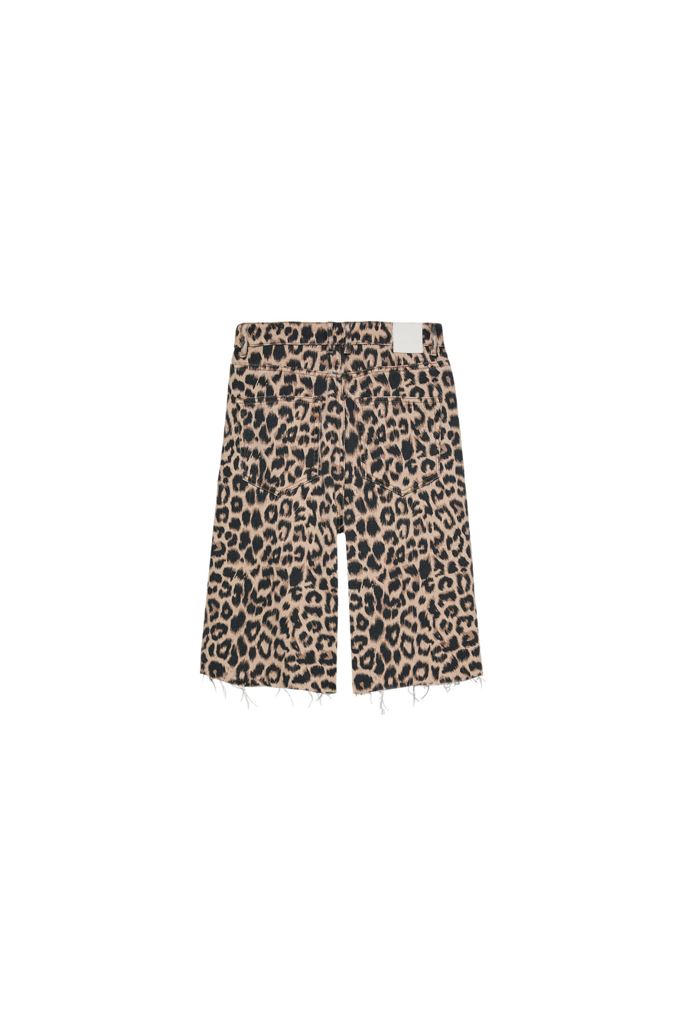 LOOSE FIT LEOPARD SHORT - GREY MORN