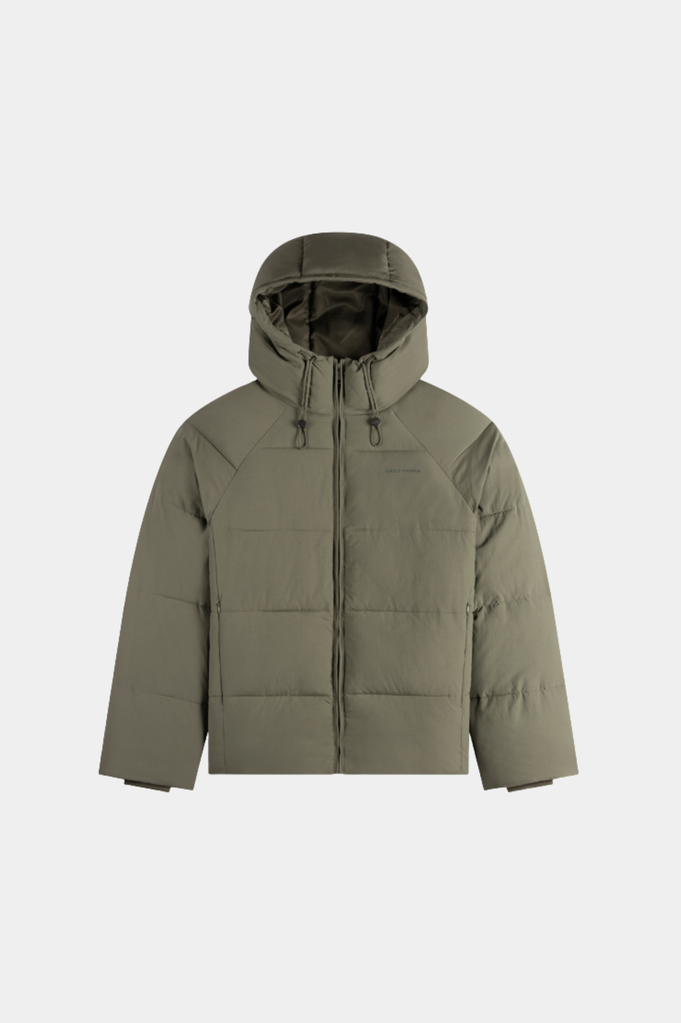 RELAXED PUFFER JACKET - TEA LEAF GREY
