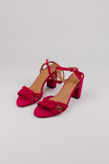 OU - RIVECOUR N°111 SANDAL - SUEDE FRAMBOISE