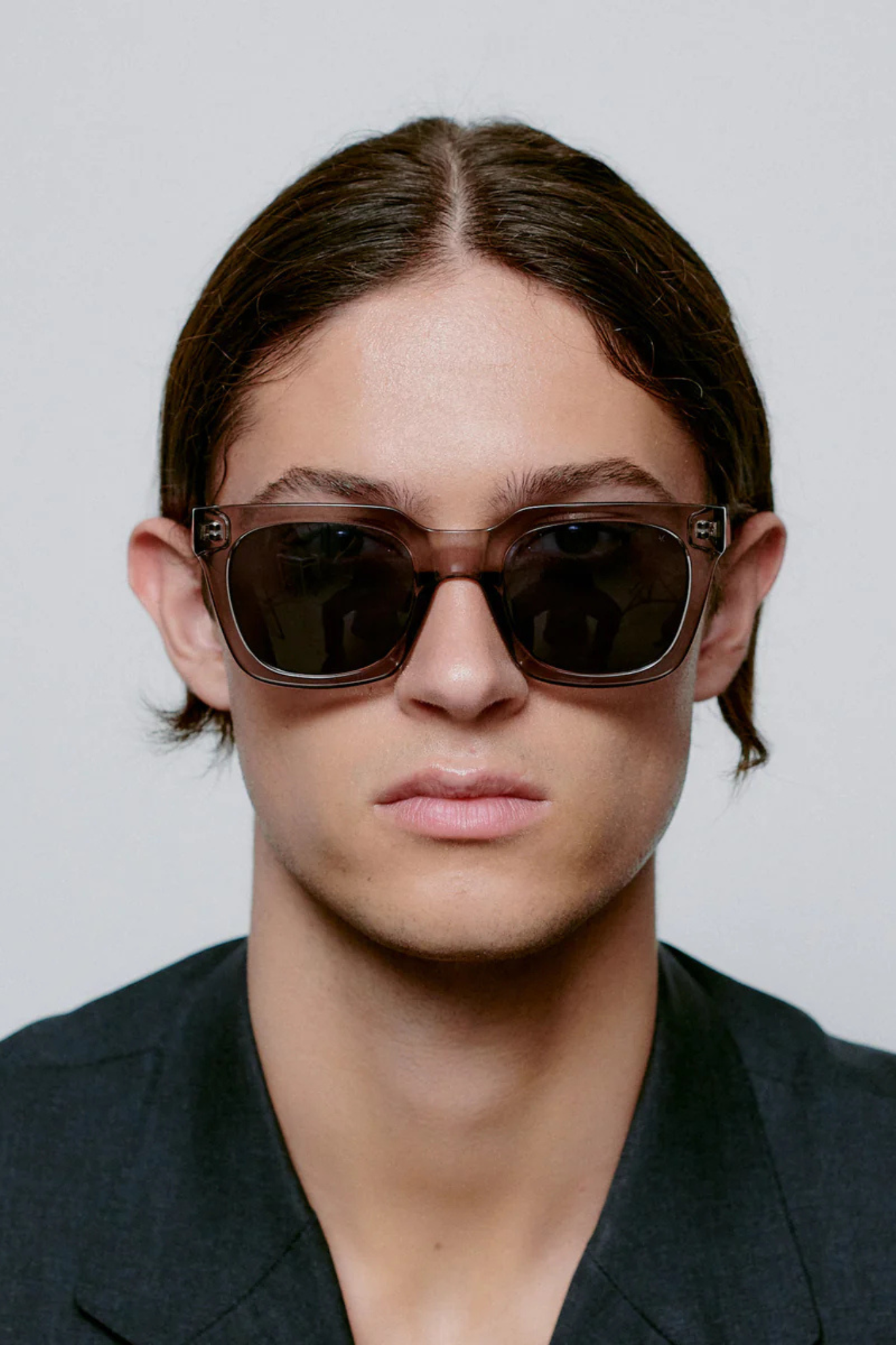 NANCY SUNGLASSES - GREY TRANSPARENT