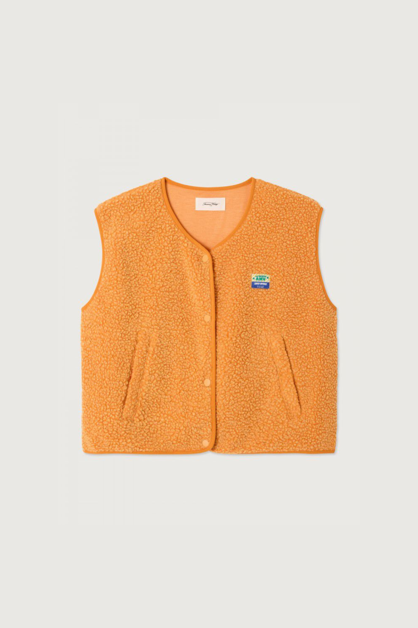 HOKTOWN SLEEVELEES JACKET - NECTARINE