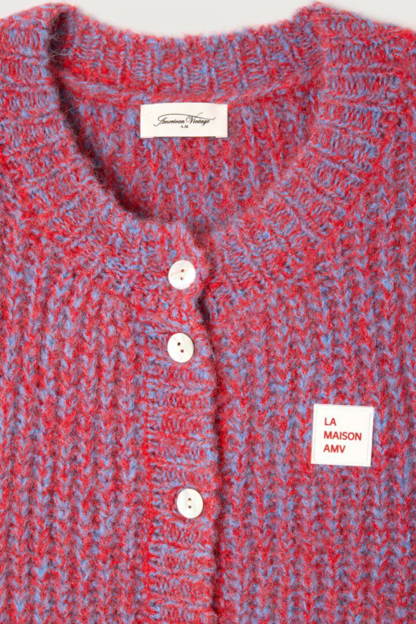 EAST CARDIGAN - CHILI PEPPER MELANGE