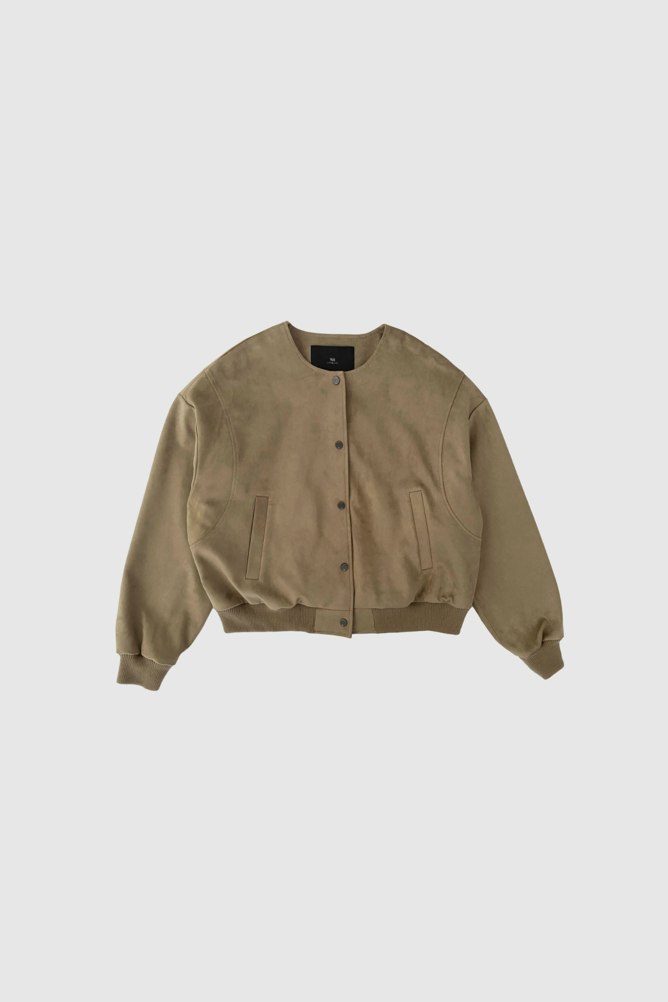 FREYA VEGAN SUEDE BOMBER JACKET - MID FALCON