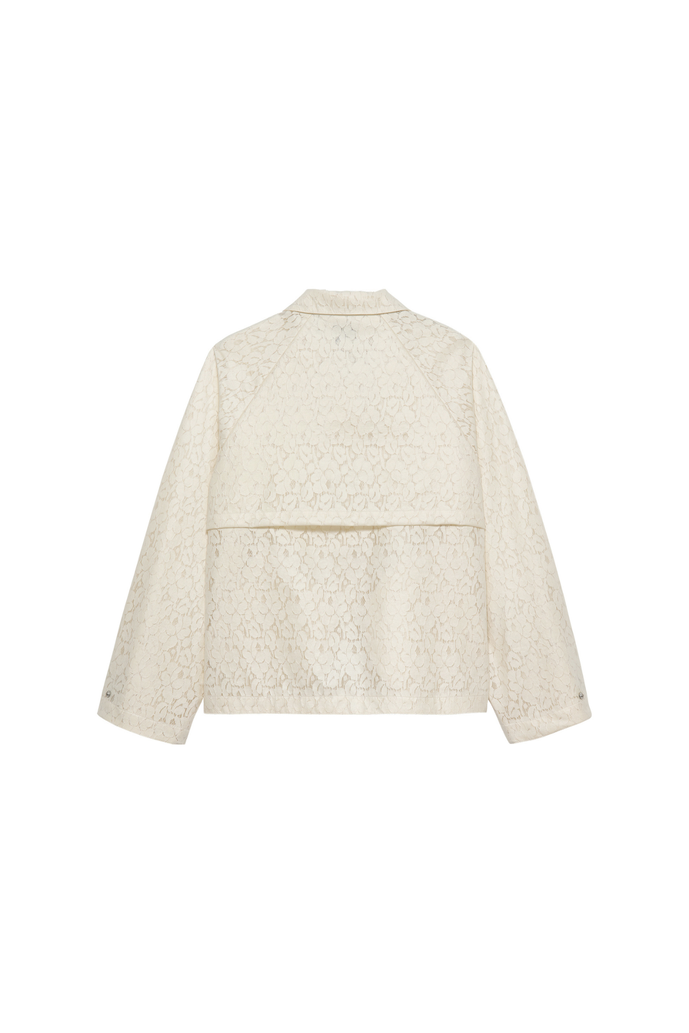 LACED RAINCOAT - ECRU