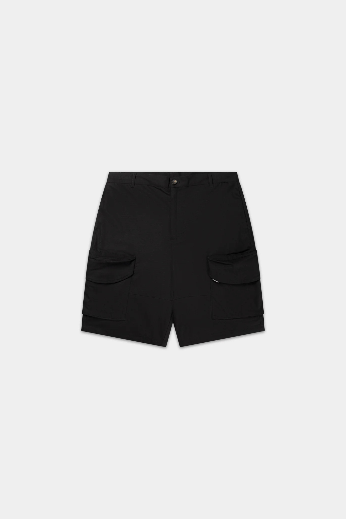 COTTON CARGO SHORTS - BLACK OYSTER