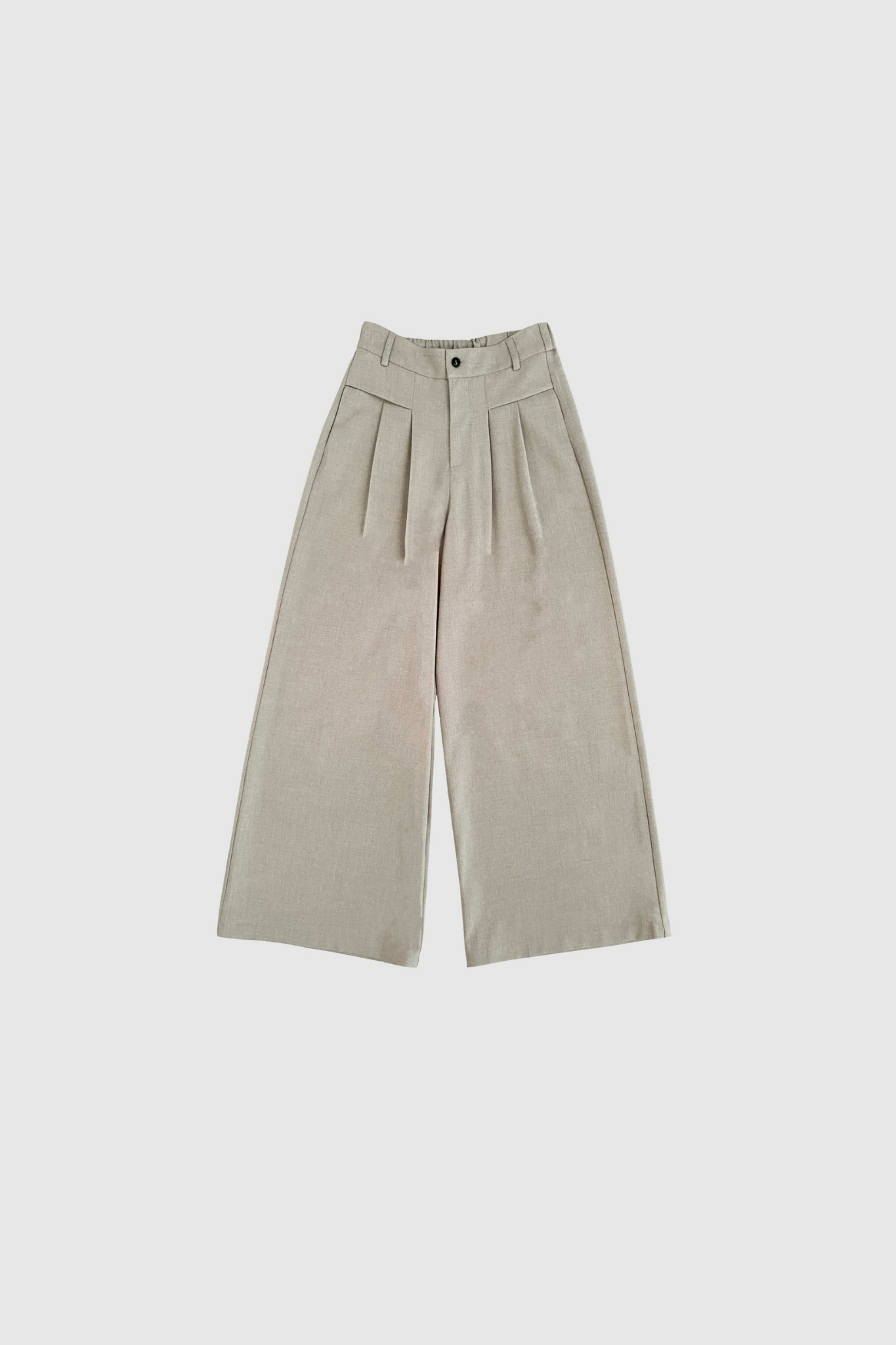 PILAR TAILORED PANT - GREY SAND MELANGE