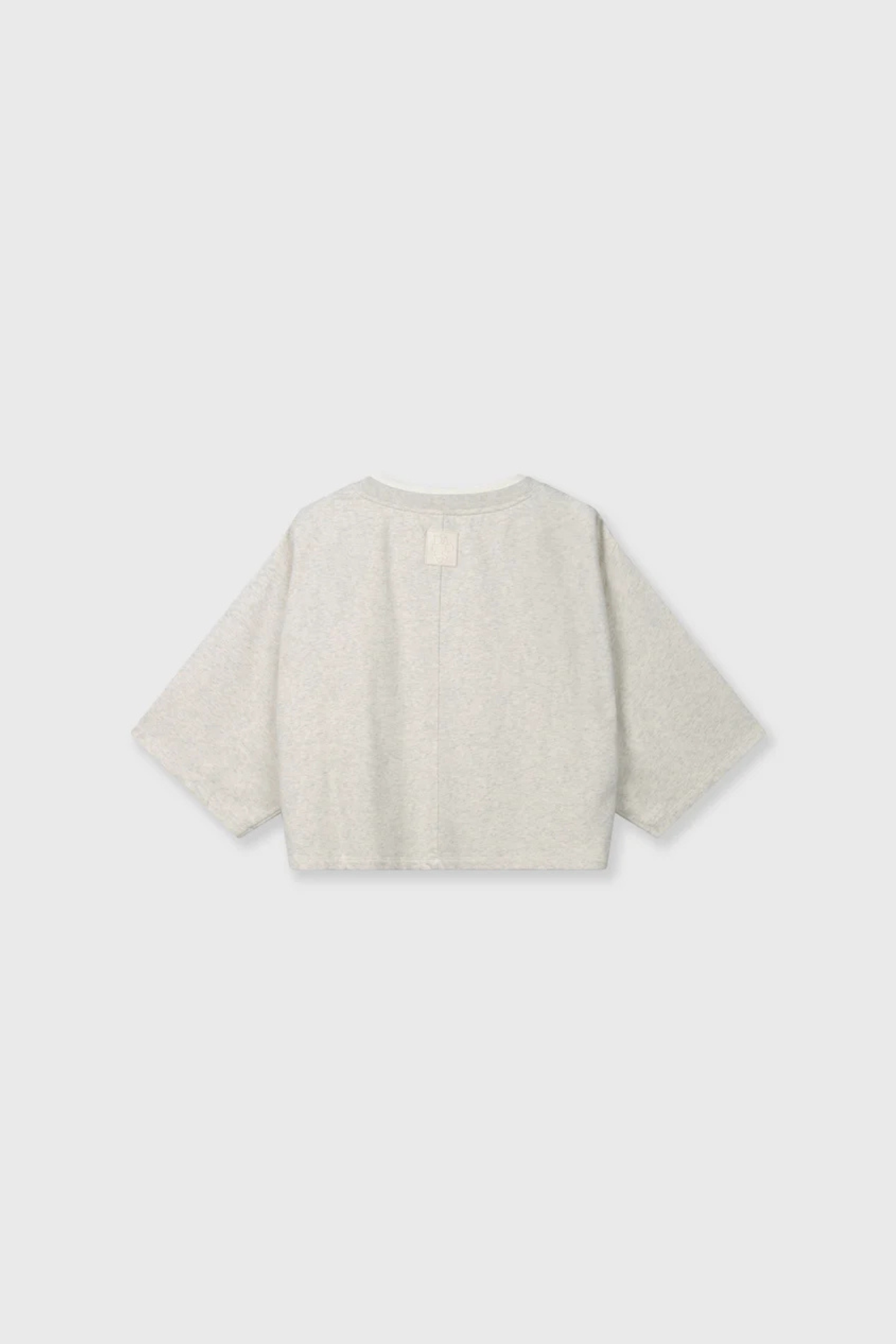 SHOULDER GATHERING T-SHIRT - SOFT WHITE MEL