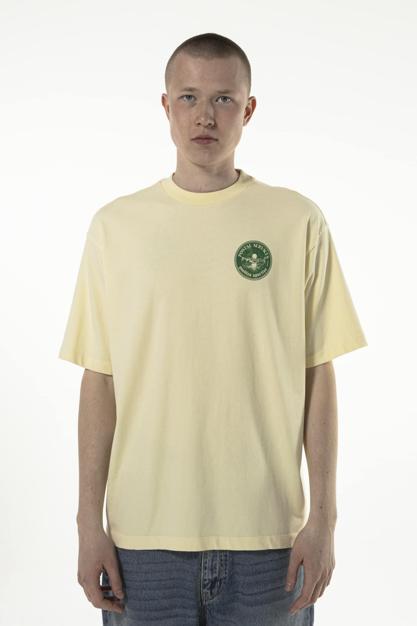VINTAGE POSTAL SERVICE T-SHIRT - BUTTER